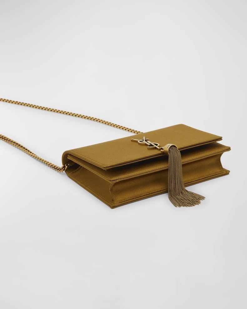 Saint Laurent Paris o1b1hav110325 Size: OS / Kate Wallet On Chain in Gold Size ONE SIZE - 2 Thumbnail