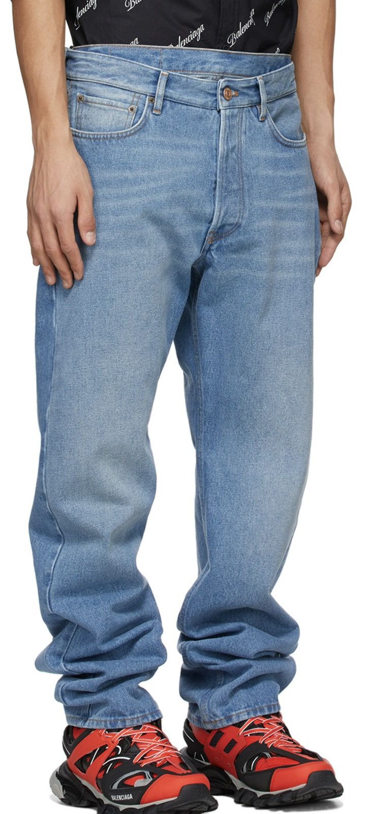 Balenciaga Blue Flatground Jeans Size US 30 / EU 46 - 3 Thumbnail