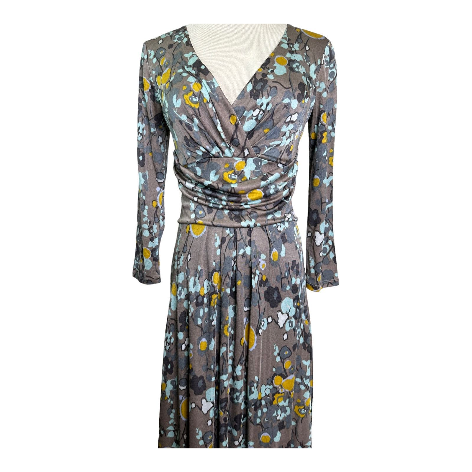Boden Boden Limited Edition Floral Surplice Pleated Skirt Dress 4 Size S / US 4 / IT 40 - 7 Thumbnail
