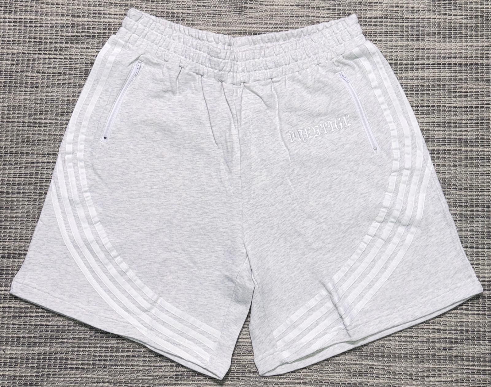 Other Prestige Grey Striped Shorts Size US 32 / EU 48 - 1 Thumbnail