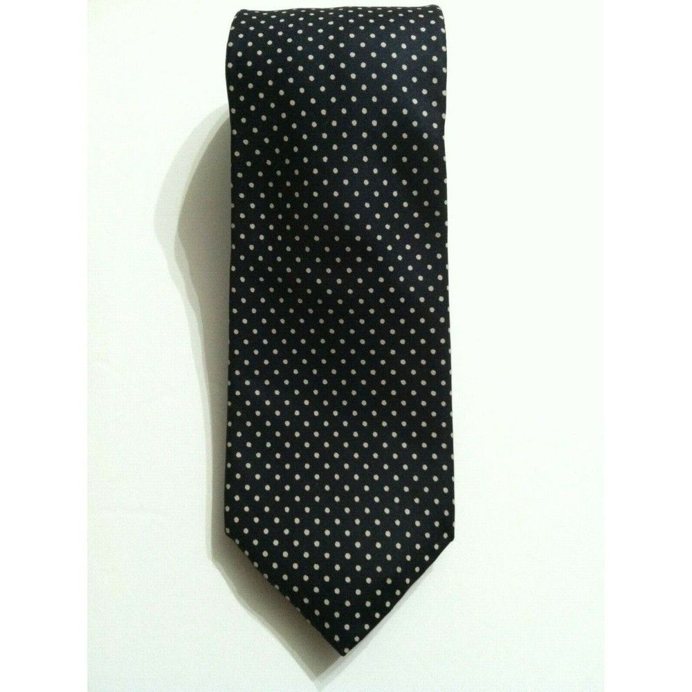 Neiman Marcus NEIMAN MARCUS MENS NEW BLACK 100%SILK TIE WIDTH: 3 1/8" Size ONE SIZE - 1 Thumbnail