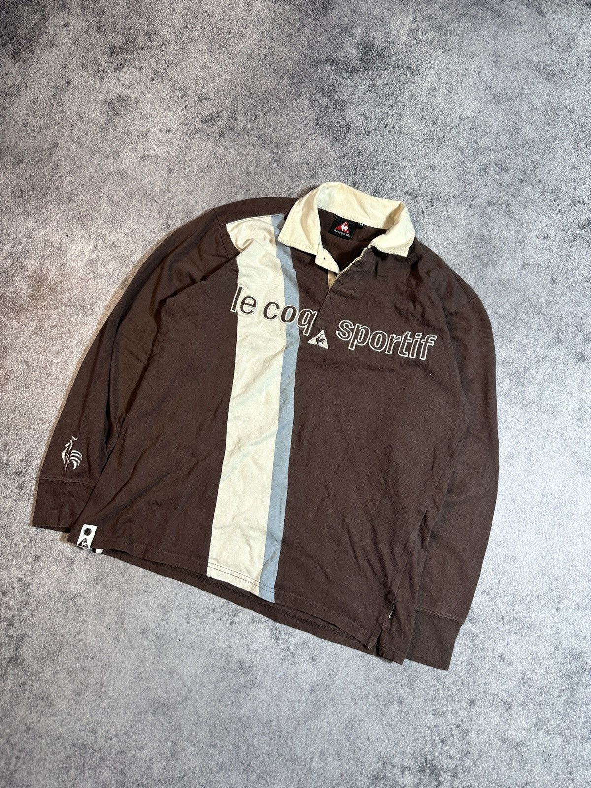Le Coq Sportif Y2K Vintage Le Cow Sportif Logo Long Polos Streetwear USA M Size US M / EU 48-50 / 2 - 1 Thumbnail