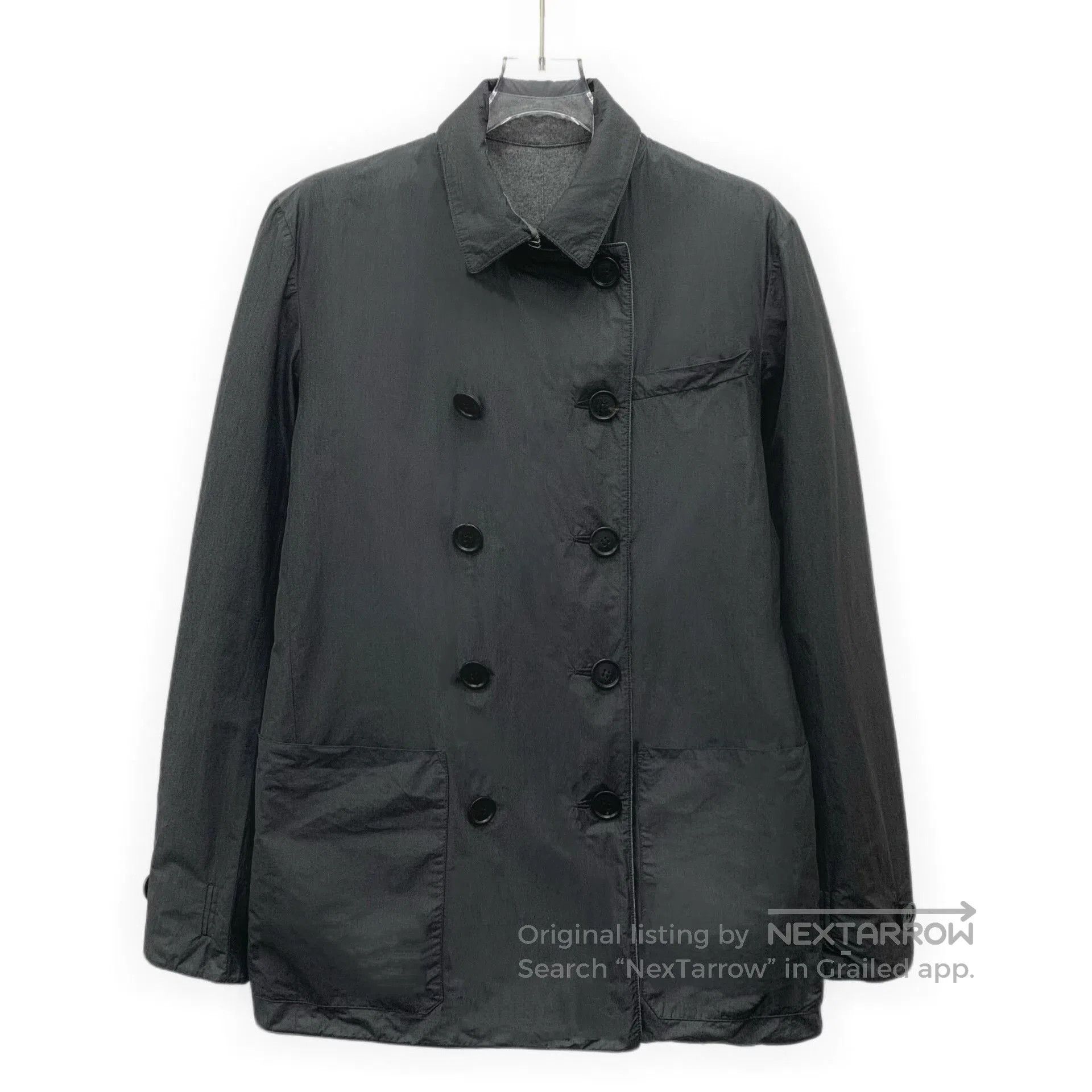 Dior Dior Gray Wool Double-Breasted Reversible Coat. Size US S / EU 44-46 / 1 - 3 Thumbnail