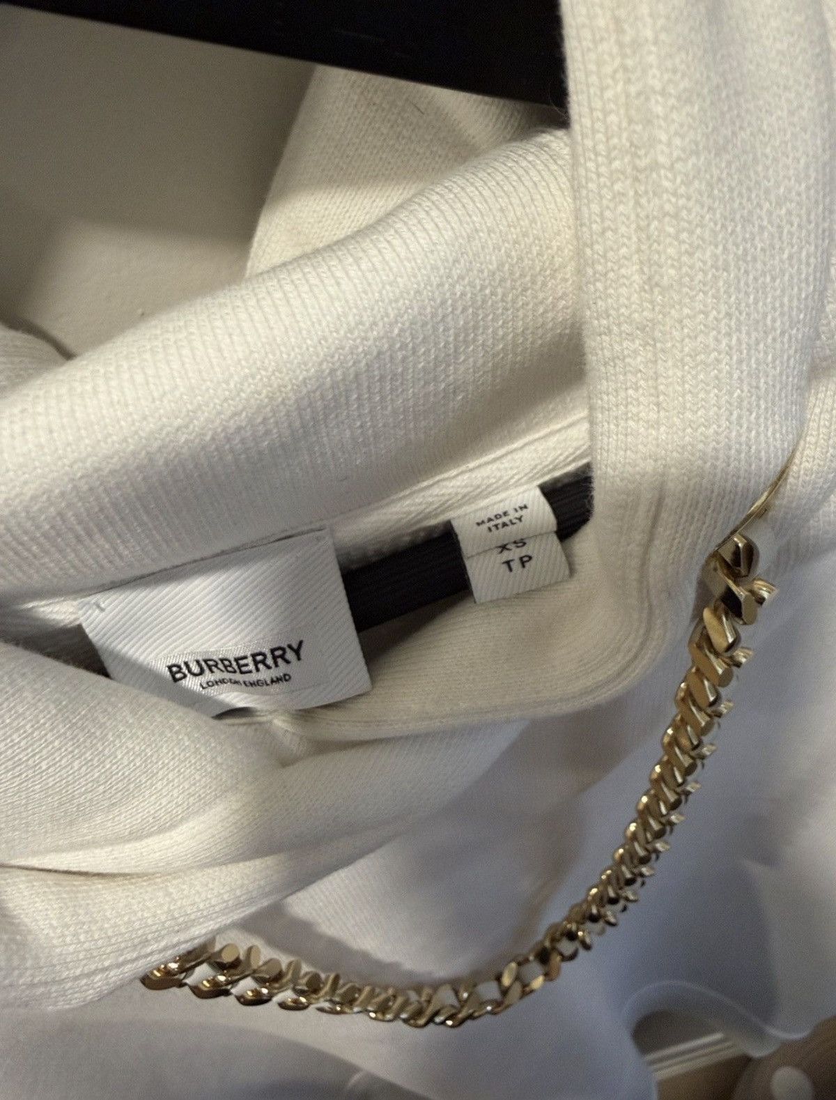 Burberry Burberry Hoodie with Gold Chain Size XS / US 0-2 / IT 36-38 - 6 Thumbnail