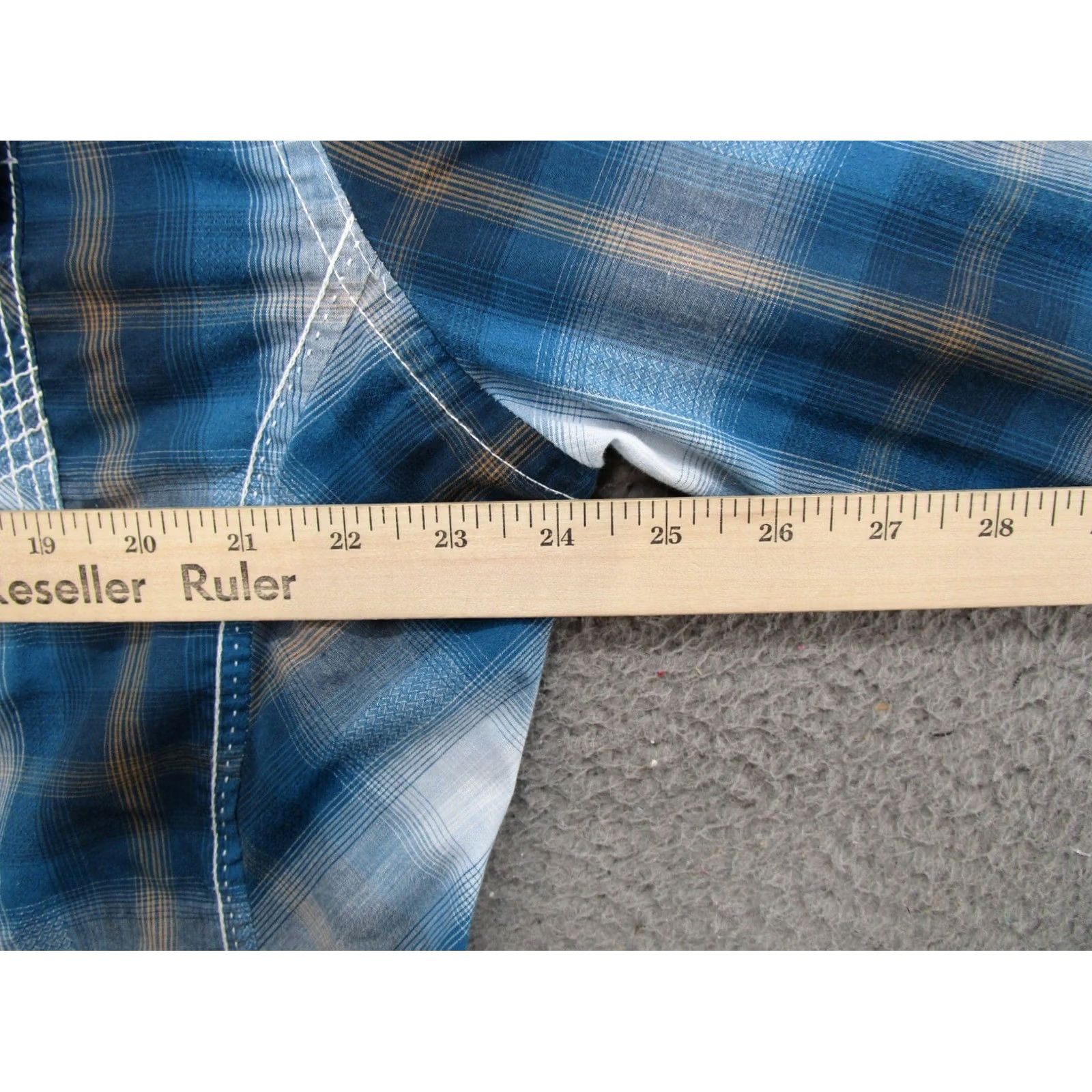 Vintage BKE Buckle Plaid Pearl Snap Shirt Men's XL Pockets Athletic Fit Western Rodeo Shirt Size US XL / EU 56 / 4 - 6 Thumbnail