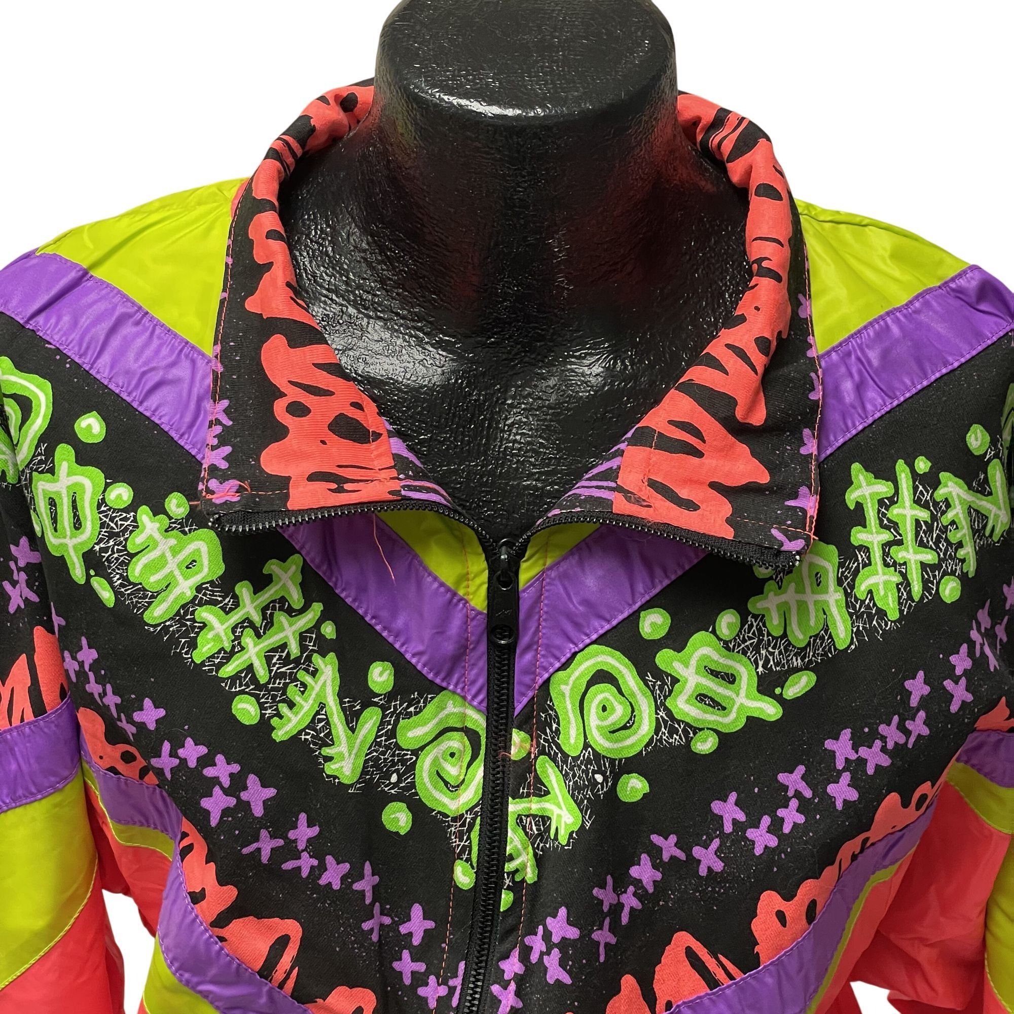 Ocean Pacific NOS New Vtg Ocean Pacific NEON Pink REVERSIBLE Windbreaker Size US M / EU 48-50 / 2 - 18 Thumbnail