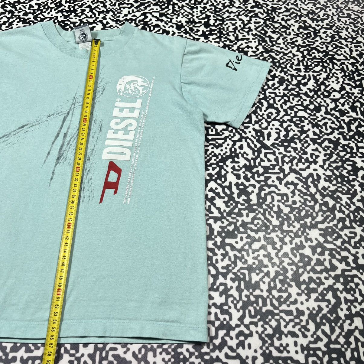 Diesel Vintage 90s Diesel Japanese Big Logo Abstract Print T-shirt Size M / US 6-8 / IT 42-44 - 17 Thumbnail