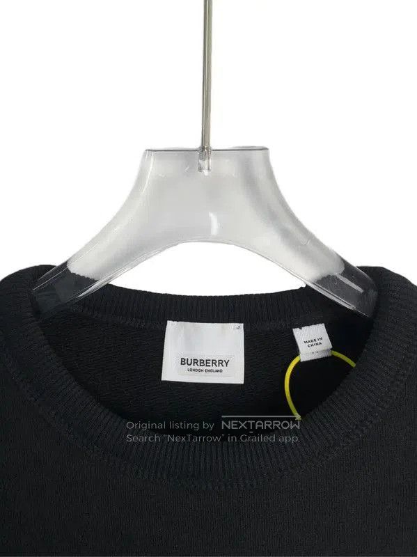Burberry Burberry Black Cotton Men's Sweatshirt. Size US XS / EU 42 / 0 - 3 Thumbnail