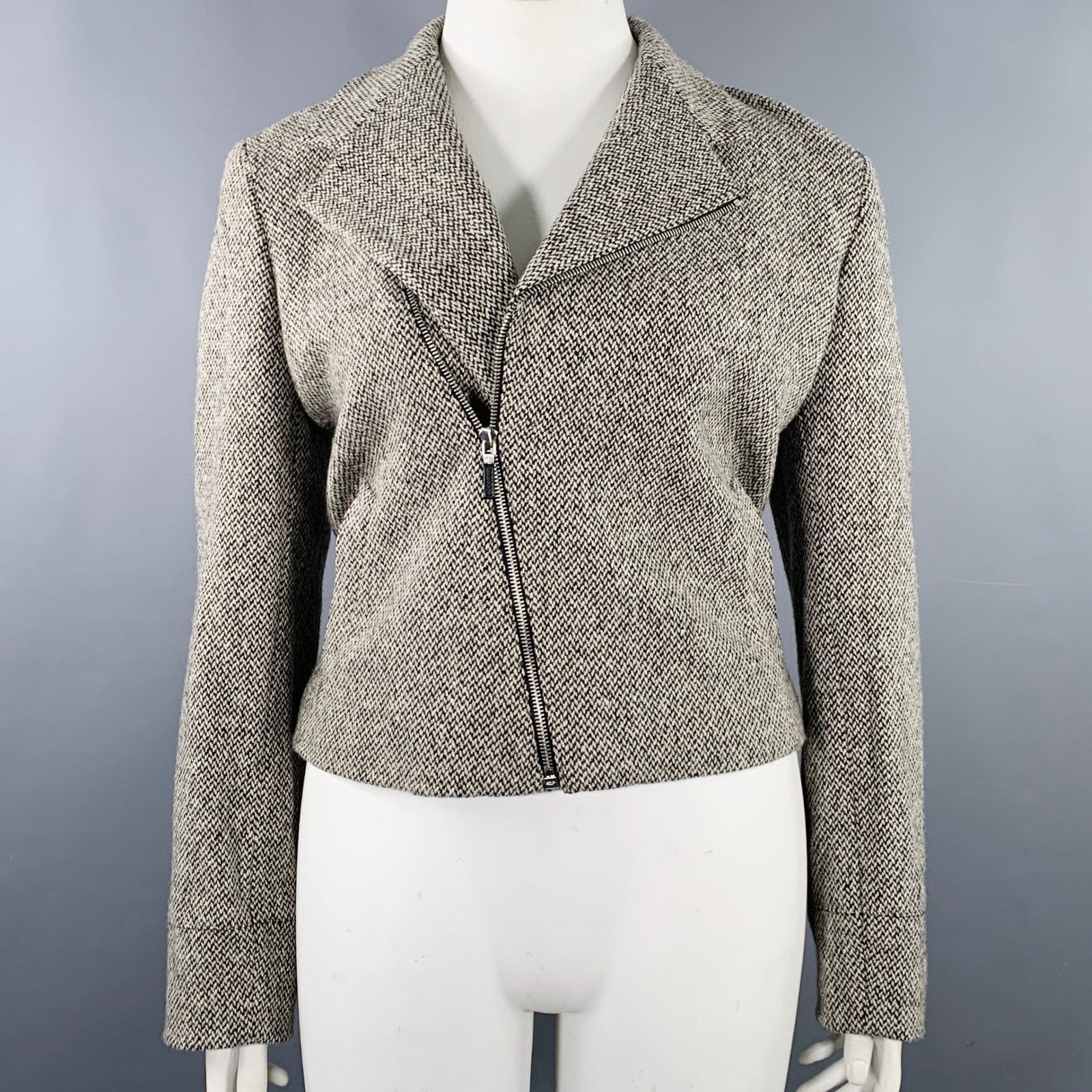Ralph Lauren RALPH LAUREN Size L Brown Taupe Virgin Wool Blend Jacket Size L / US 10 / IT 46 - 1 Thumbnail