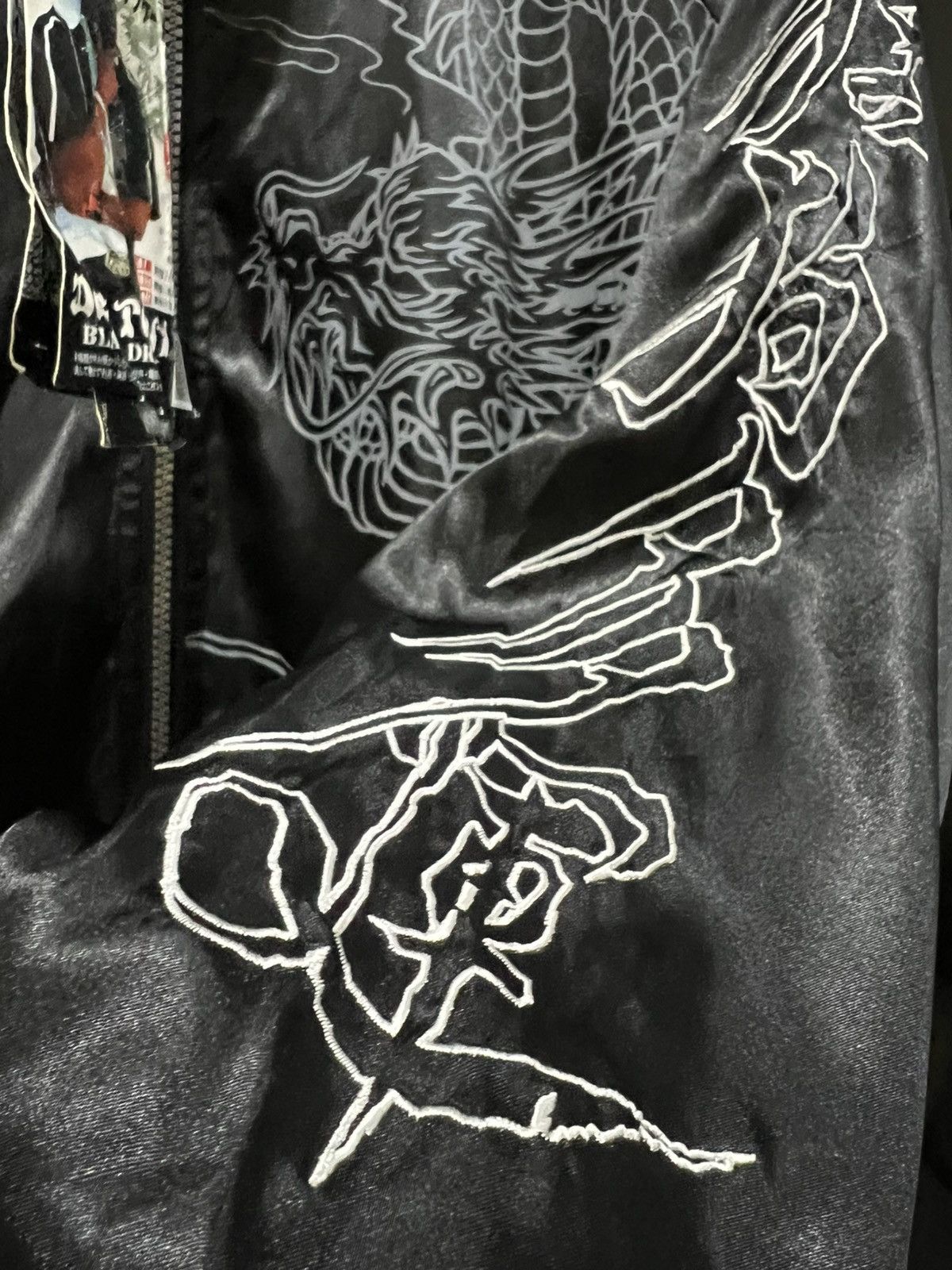 Dogtown Y2K Dog Town Black Dragon Satin Bomber Size US L / EU 52-54 / 3 - 7 Thumbnail