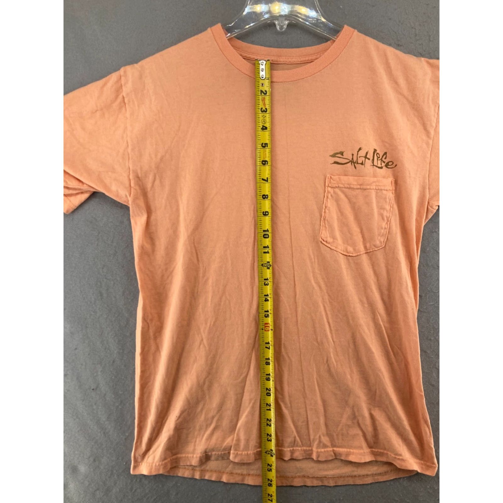 Vintage Salt Life Mens TShirt M Orange Live Salty Fishing Bass Trout Shirt Mens Orange 90s? Size US M / EU 48-50 / 2 - 4 Thumbnail