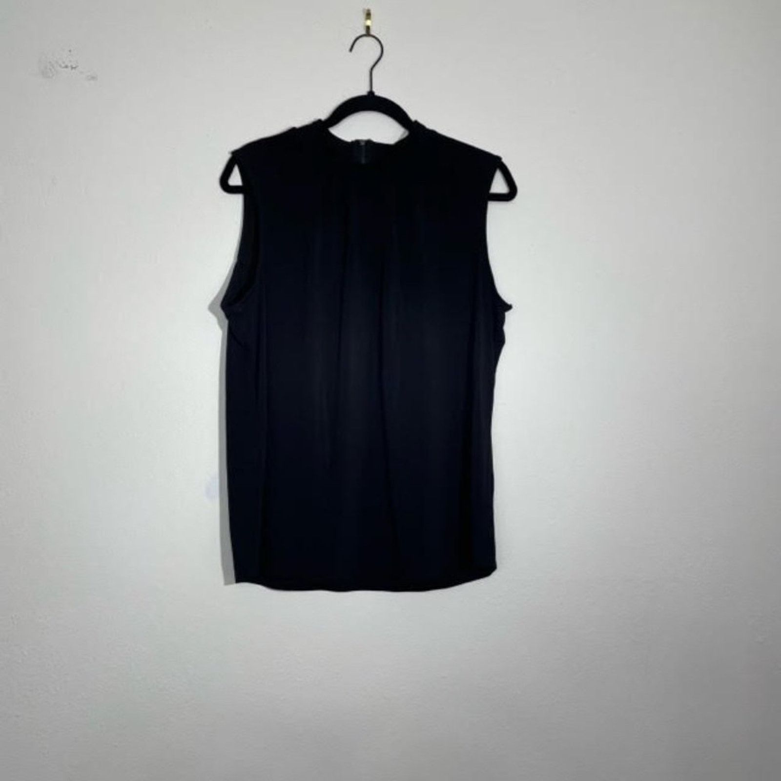 Other Roz and Ali Black Relaxed Fit High Neck Blouse Size Large Size L / US 10 / IT 46 - 1 Thumbnail