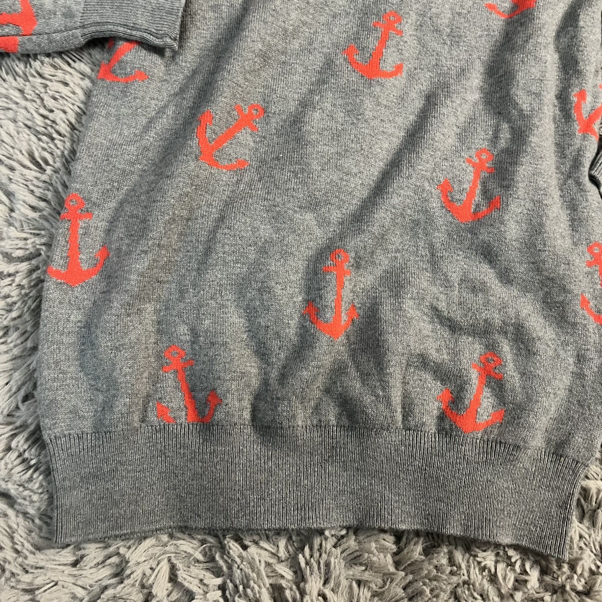 Banana Republic Grey orange Anchors sweater Size XS / US 0-2 / IT 36-38 - 5 Thumbnail
