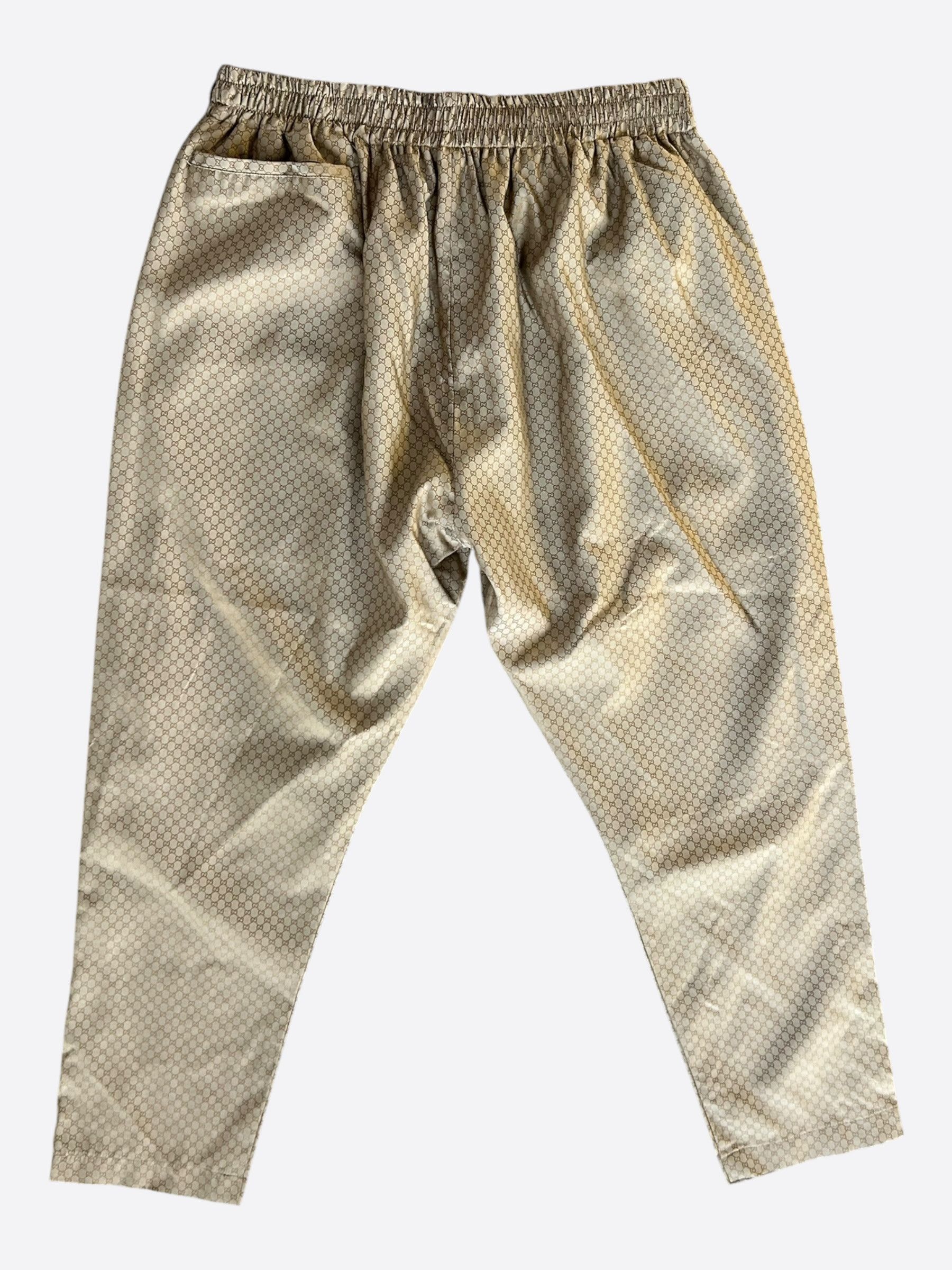 Gucci Gucci Beige & Brown GG Monogram Trackpants Size US 38 / EU 54 - 2 Thumbnail