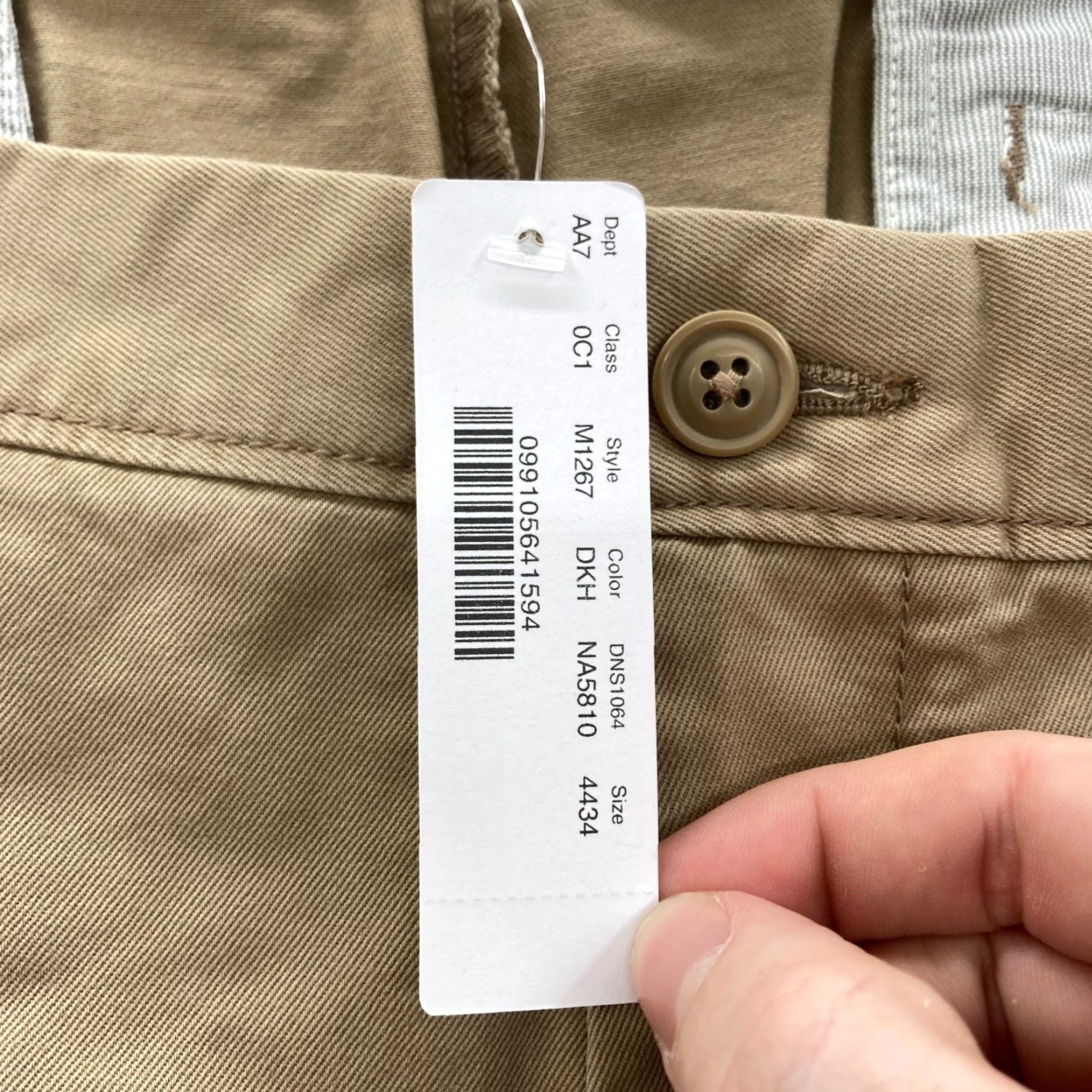 J.Crew J.Crew 484 Chino Pants Mens 44x34 Slim Straight Beige Khaki Preppy Casual Size US 44 / EU 60 - 5 Thumbnail