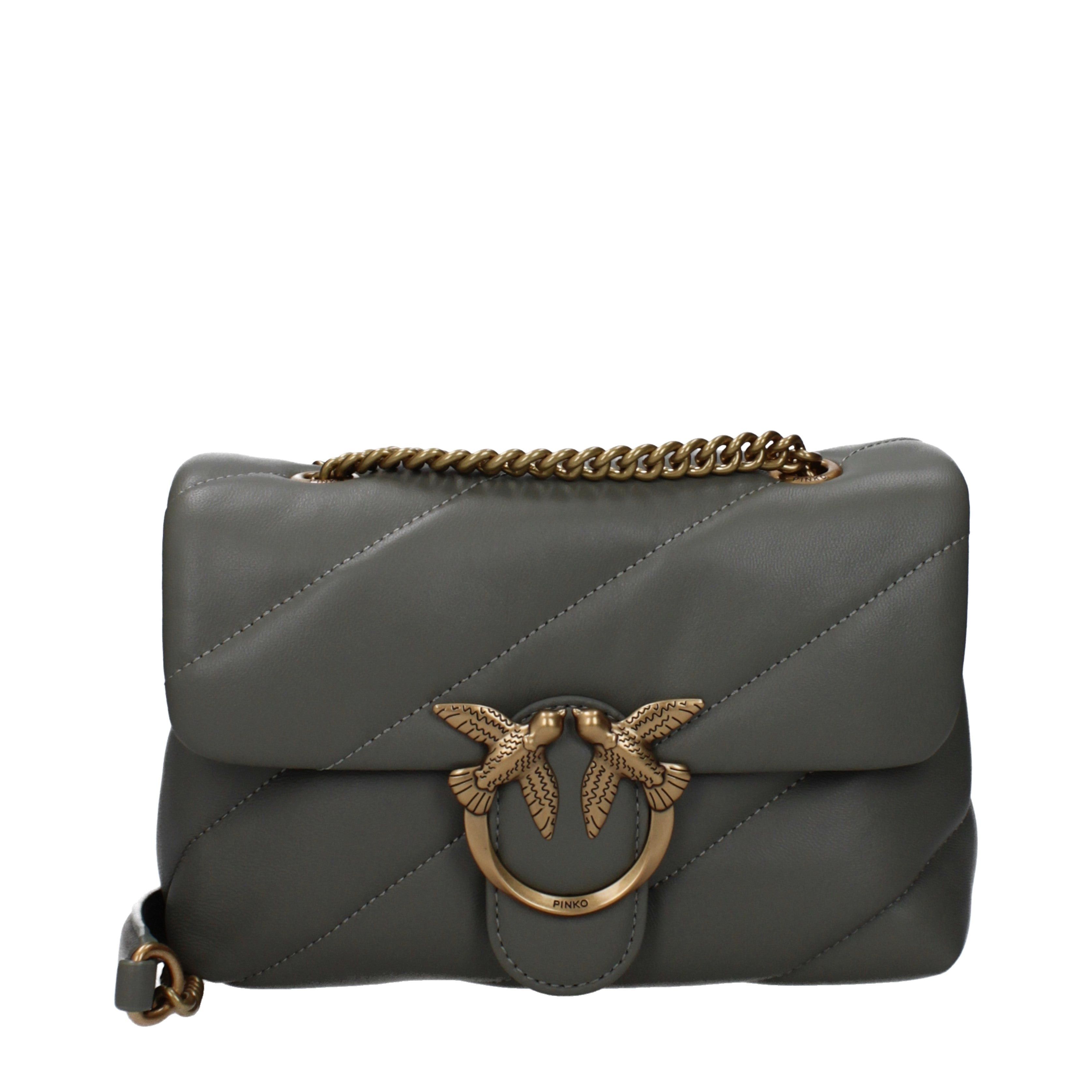 Pinko Shoulder Bag In Leather in White, Women's