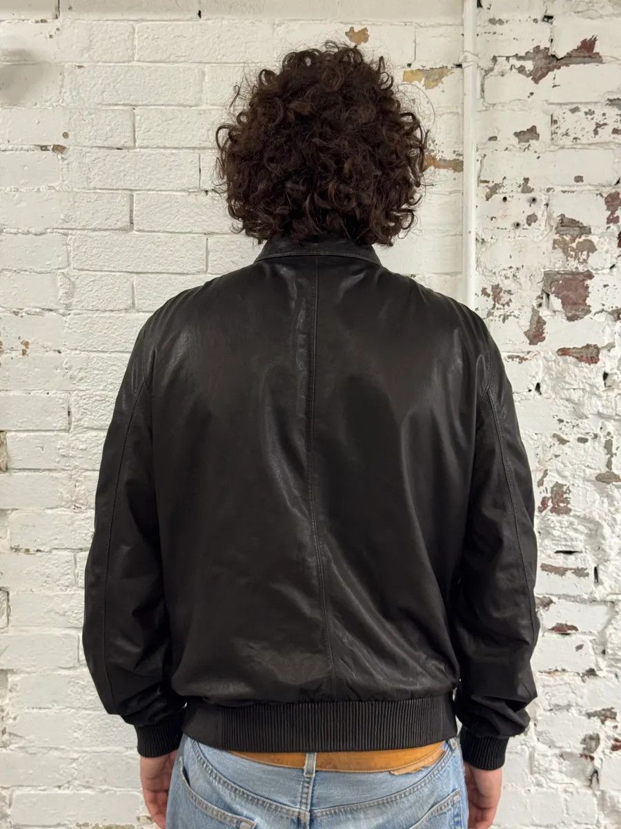 Prada AW2009 Prada Brown Leather Bomber Jacket Size US M / EU 48-50 / 2 - 3 Thumbnail