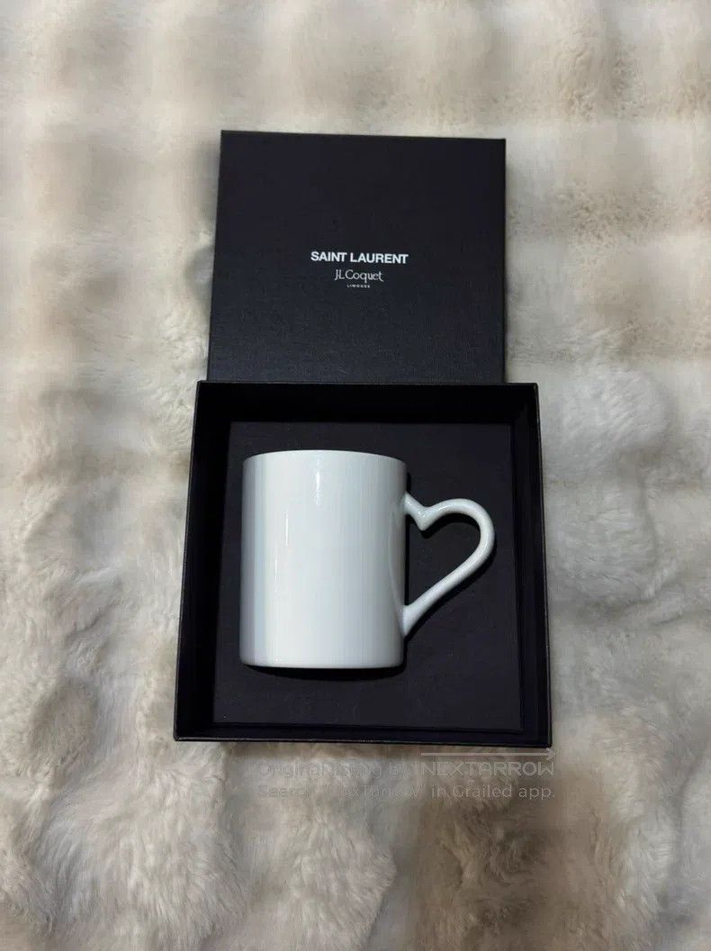 Saint Laurent Paris Saint Laurent Paris Heart Shaped Mug Size ONE SIZE - 1 Thumbnail