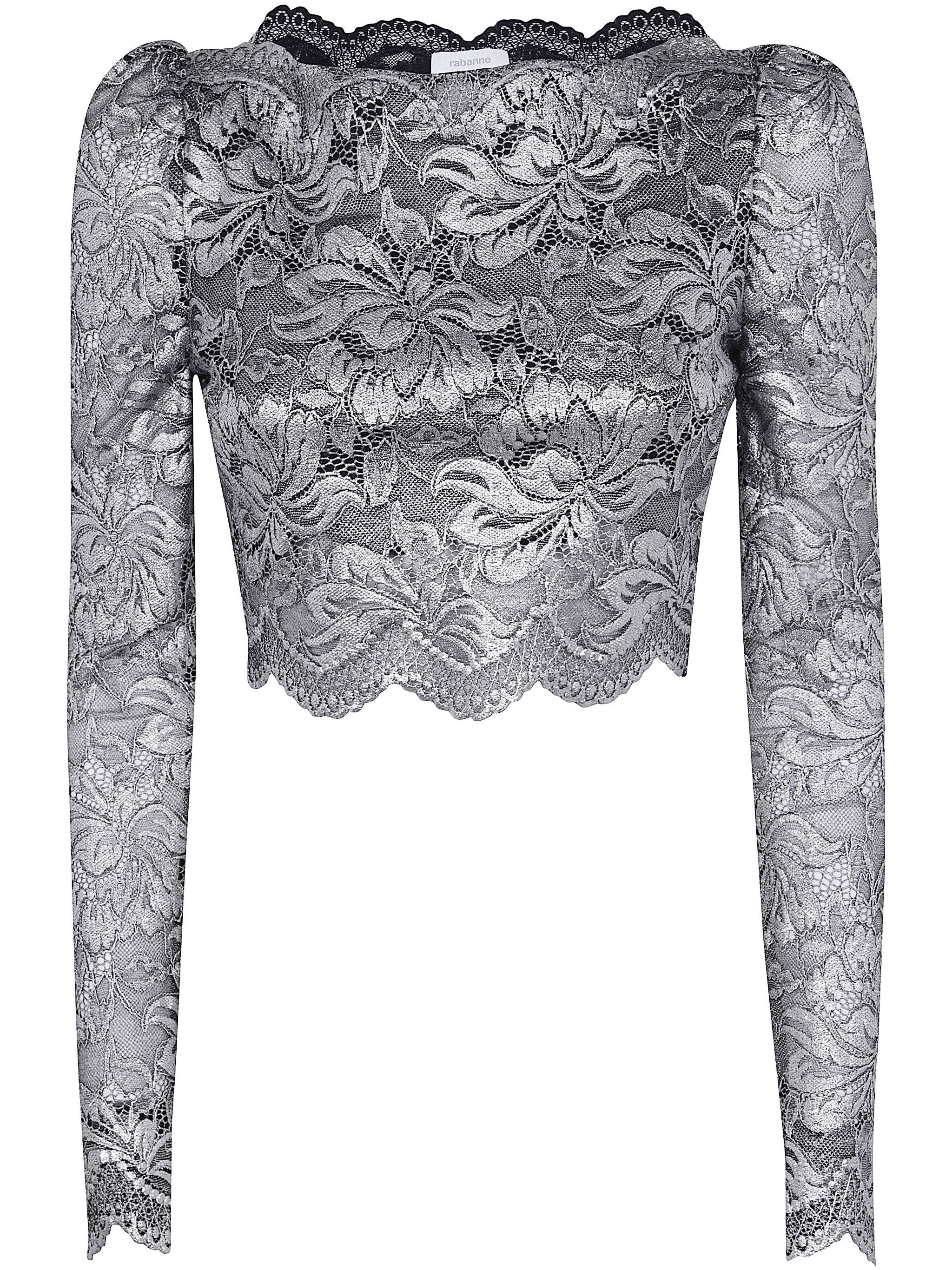 Paco Rabanne CROPPED LONG SLEEVES LACE TOP Size M / US 6-8 / IT 42-44 - 1 Thumbnail