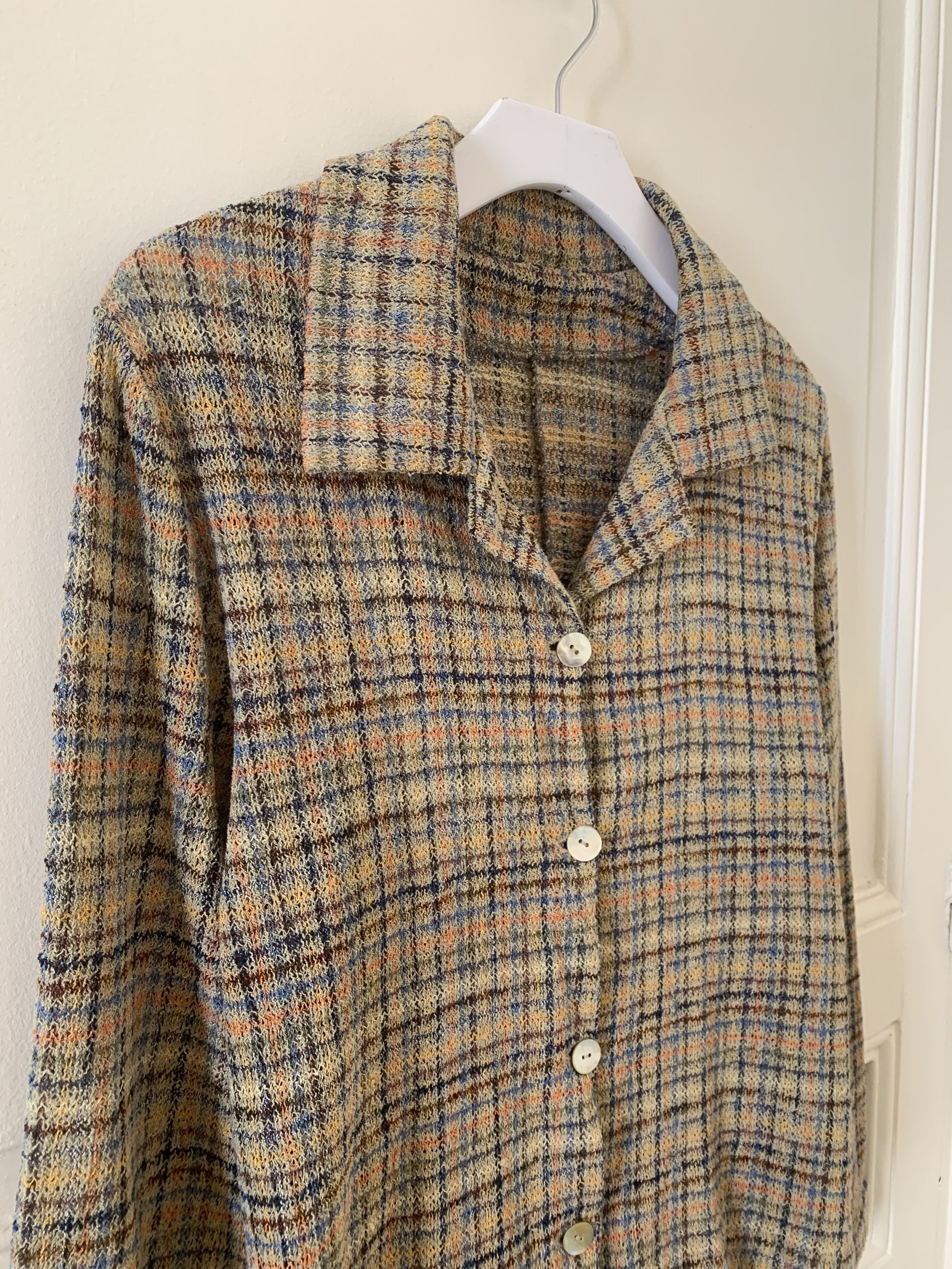 Vintage Tweed Blouse Size M / US 6-8 / IT 42-44 - 3 Thumbnail