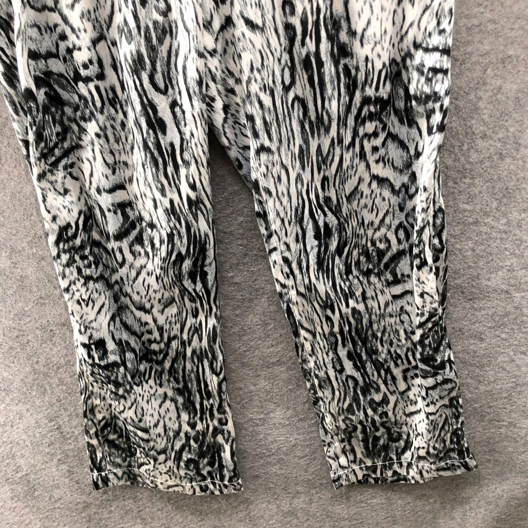 Topshop Topshop Satin Lounge Pants Womens S 4-6 Multicolor Animal Print Pull On Lightweight Pajama Pants Size 28" / US 6 / IT 42 - 4 Thumbnail