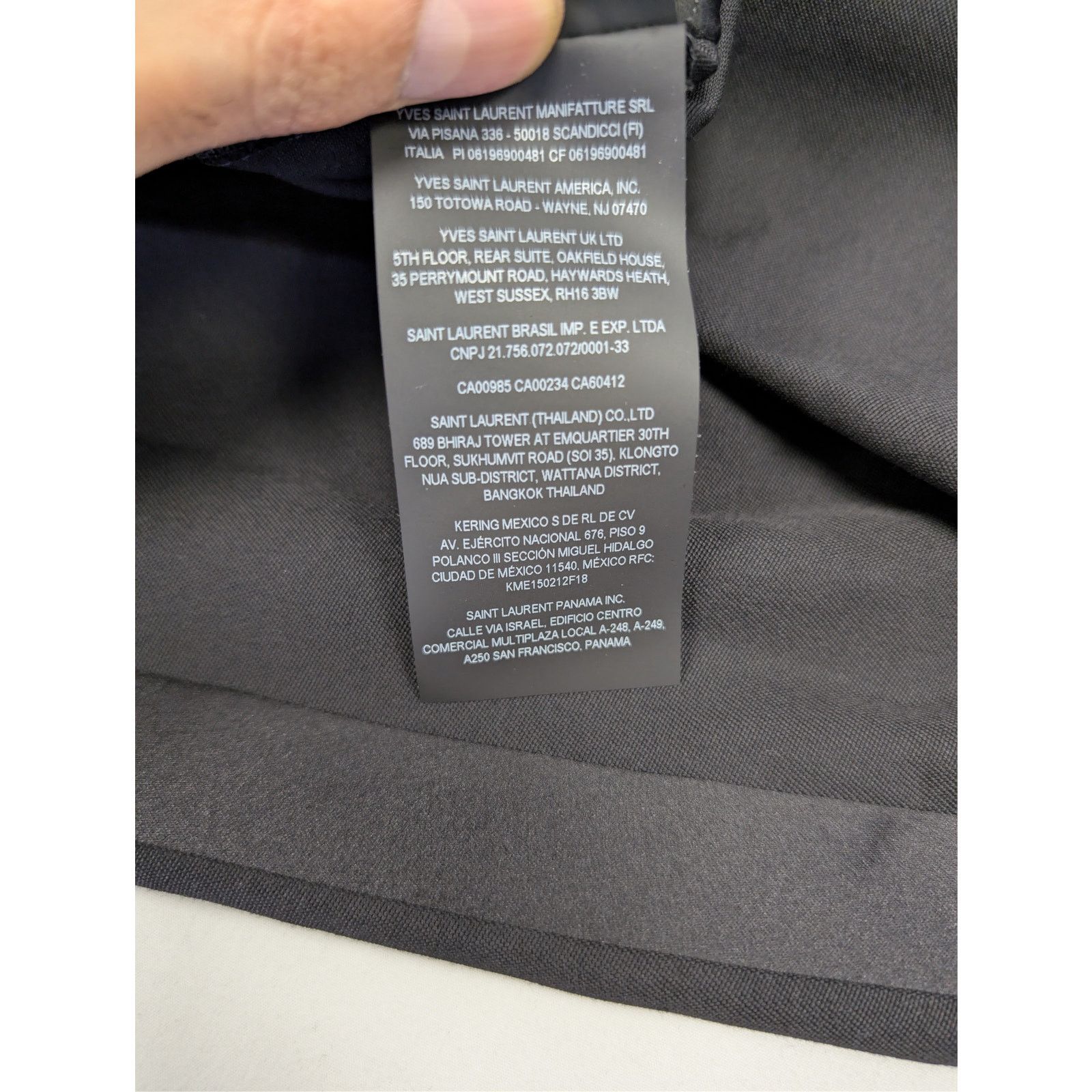 Saint Laurent Paris o1rshd1 Grain De Poudre Organique Pants in Black Size US 36 / EU 52 - 20 Thumbnail
