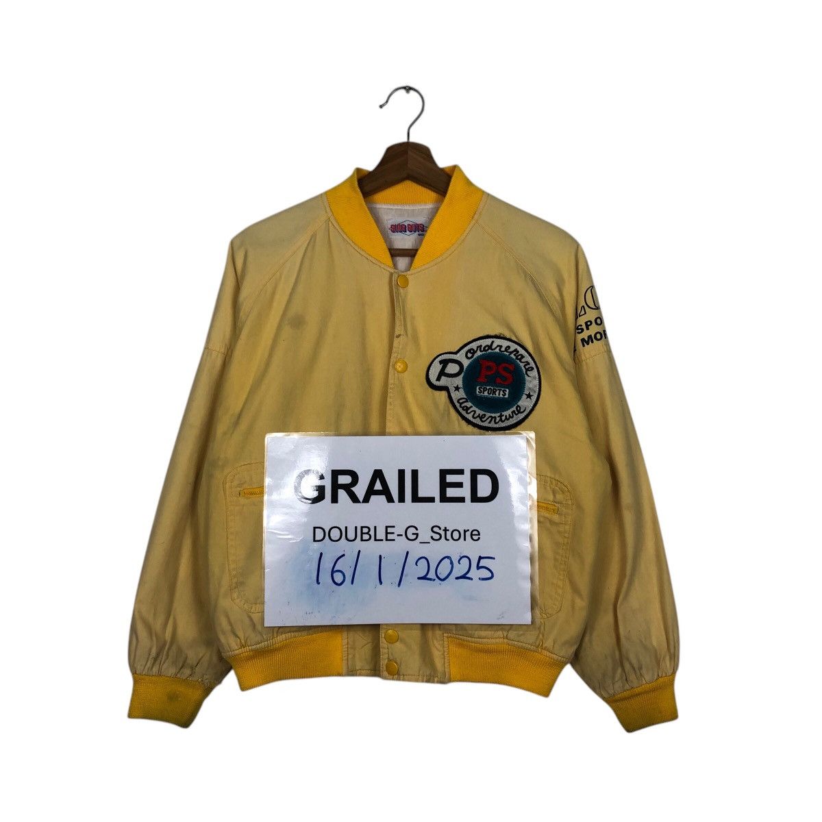 Japanese Brand 📌Sing Guts Bomber Jacket Spell Out Big Logo Issey Miyake Size US M / EU 48-50 / 2 - 1 Thumbnail
