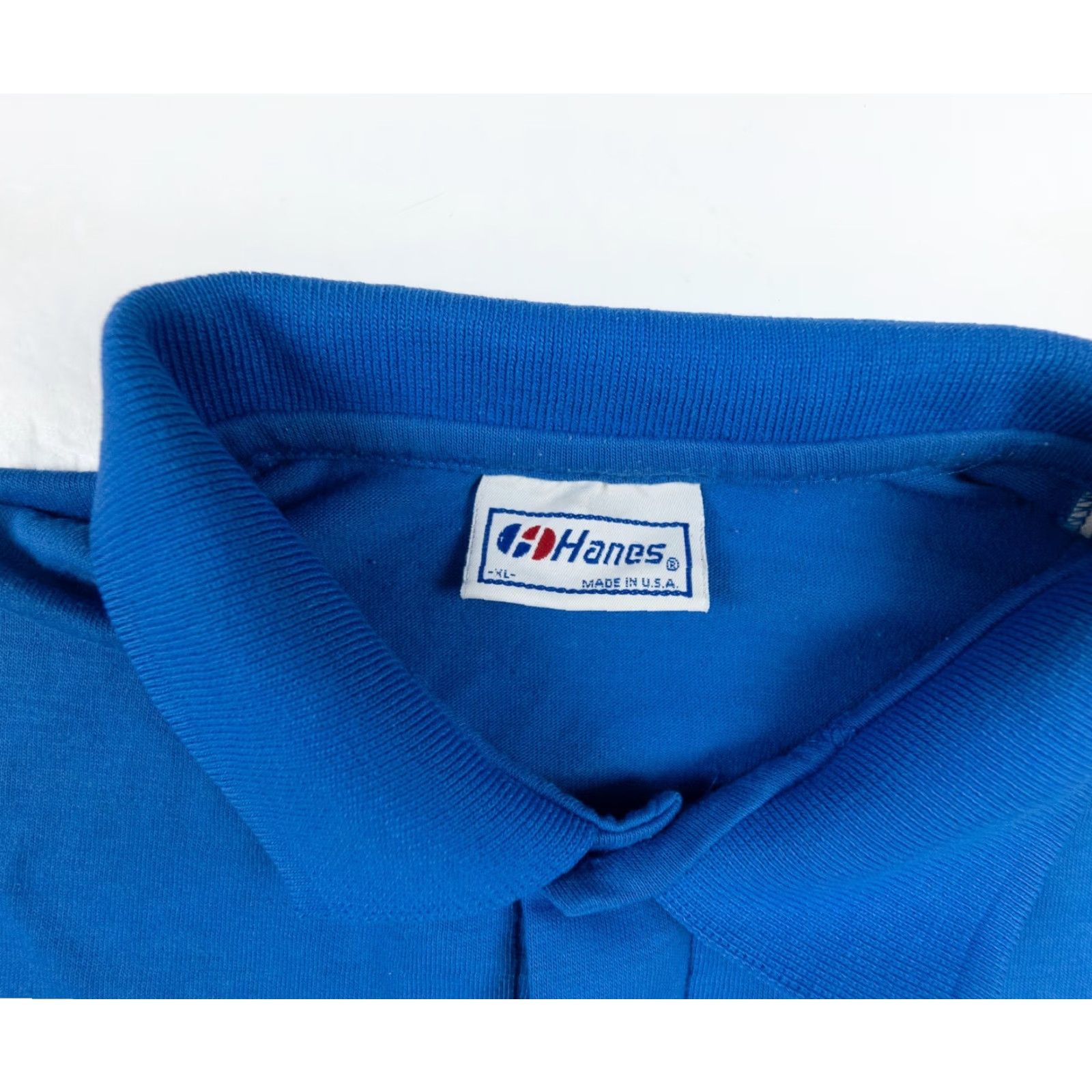 Harley Davidson Harley-Davidson Vintage 1980s Men's X-Large Polo Shirt Blue Short Sleeve Polo Shirt Motorcycle 80s Cotton Polyester Button Collared Short Sleeve Shirt Size US XL / EU 56 / 4 - 4 Thumbnail