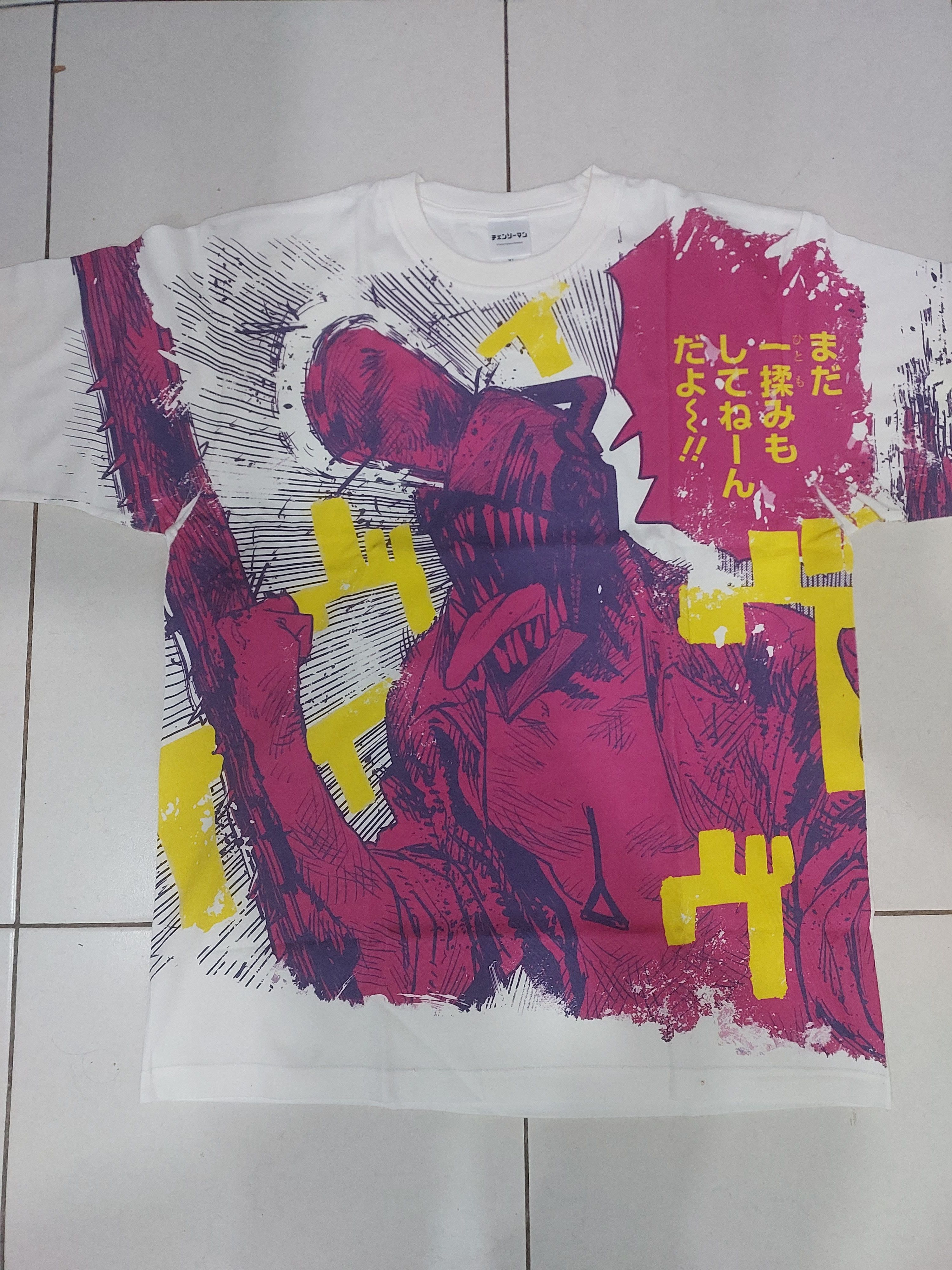 Anime CHAINSAW MAN FULL GRAPHIC ANIME MANGA T-SHIRT Size US XL / EU 56 / 4 - 9 Thumbnail