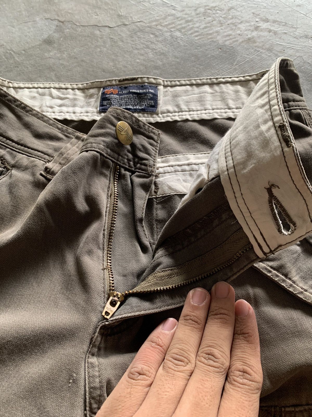 Alpha Industries × Vintage vintage alpha industries cargo tactical techwear distressed Size US 29 - 4 Thumbnail
