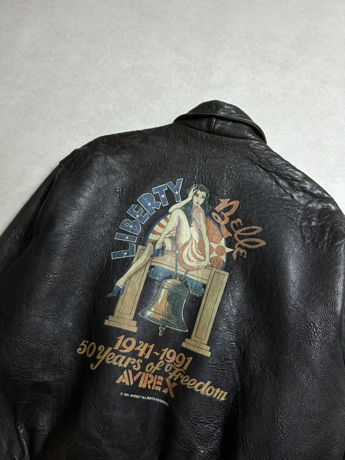 Other Rare Vintage 1991 Avirex A-2 Flight Jacket Size US L / EU 52-54 / 3 - 3 Thumbnail
