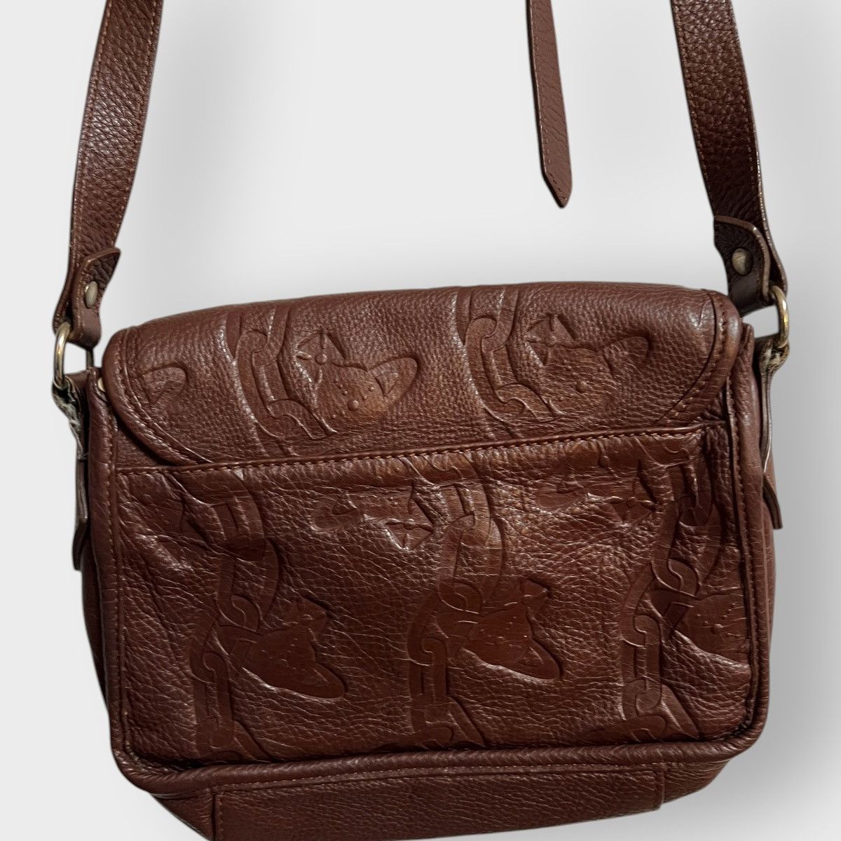 Vivienne Westwood Vivienne Westwood Golden Saturn Orb Messenger Bag Size ONE SIZE - 4 Thumbnail