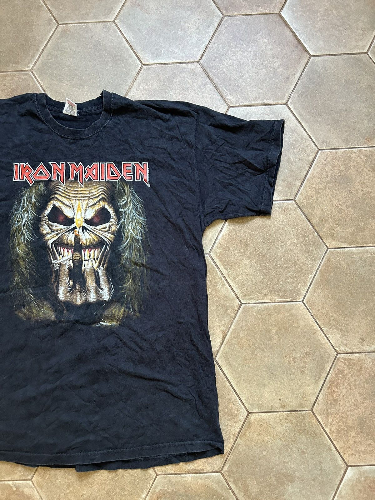 Iron Maiden × Vintage VINTAGE IRON MAIDEN SHIRT Size US XL / EU 56 / 4 - 3 Thumbnail