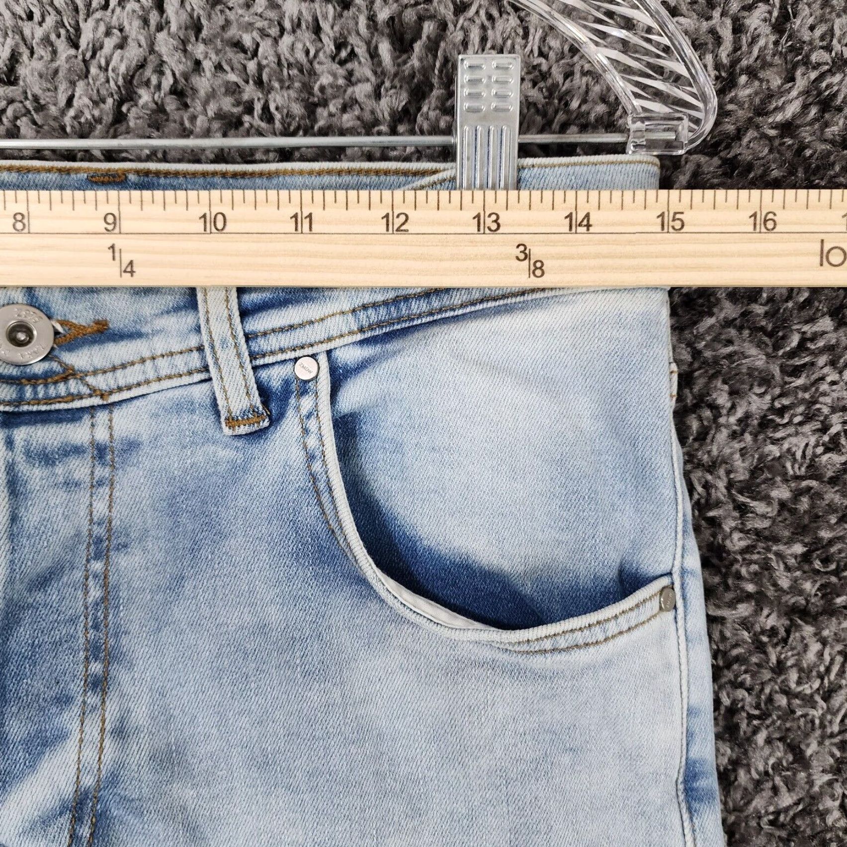 Zara VINTAGE Zara Distressed Light Blue Straight Jeans Womens Size 30 Size 30" / US 8 / IT 44 - 3 Thumbnail