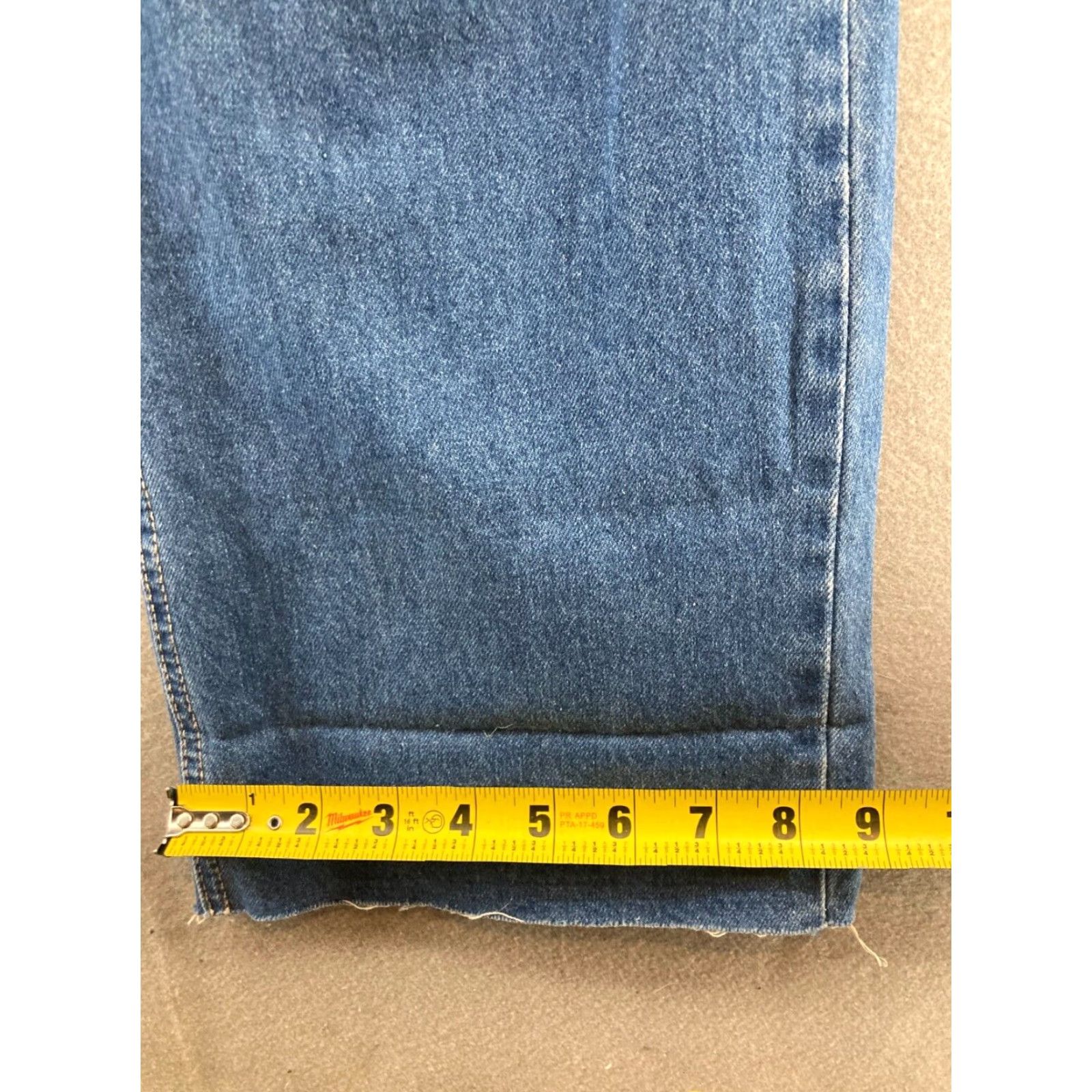Denime YMI Womens Jeans 3/26 Blue Distressed Hi Rise Wide-Leg Denim 90s Regular Fit Size 26" / US 2 / IT 38 - 6 Thumbnail