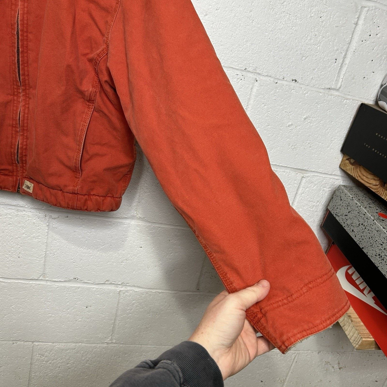 Vintage Vintage Berne Canvas Sherpa-Lined Detroit Jacket “Orange” Size M / US 6-8 / IT 42-44 - 6 Thumbnail