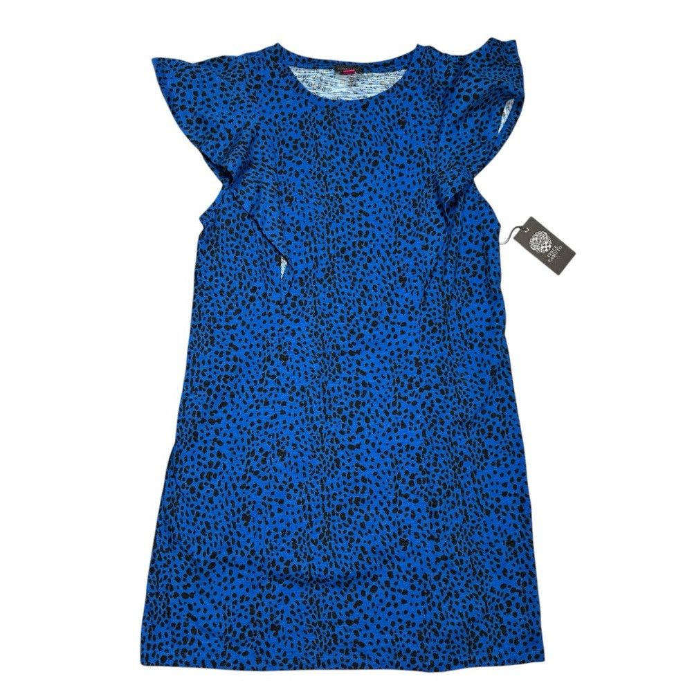Vince Camuto NWT New Vince Camuto Animal Print Shift Blue Dress Size S Size S / US 4 / IT 40 - 6 Thumbnail