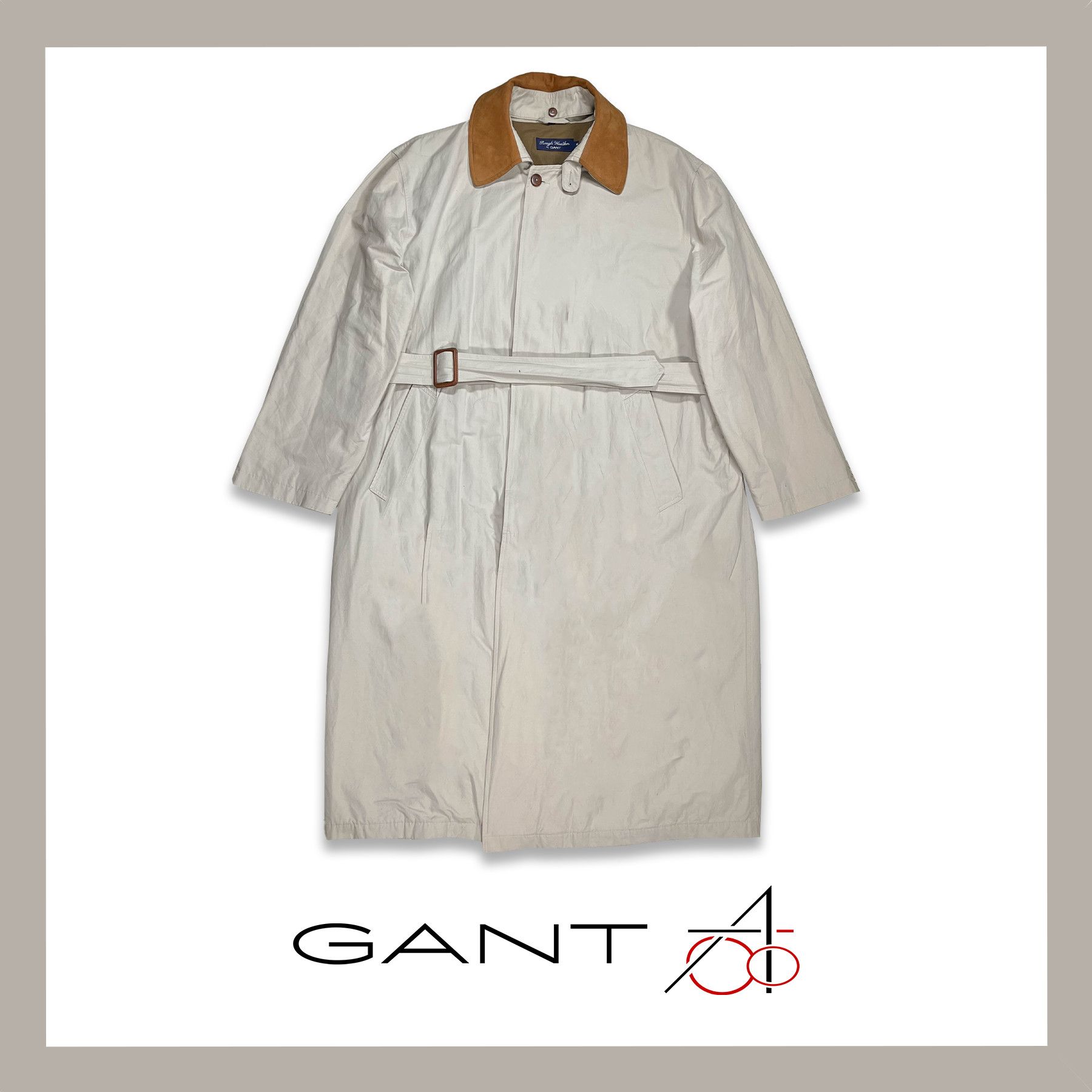 Gant GANT Rough Weather Vintage 90s Oldmoney Trenchcoat Size US M / EU 48-50 / 2 - 1 Thumbnail