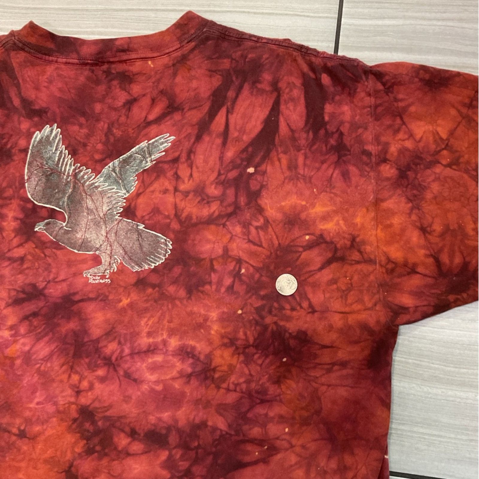 Delta Vintage 1995 The Mountain Native American Tie-Dye T-Shirt Size US L / EU 52-54 / 3 - 8 Thumbnail