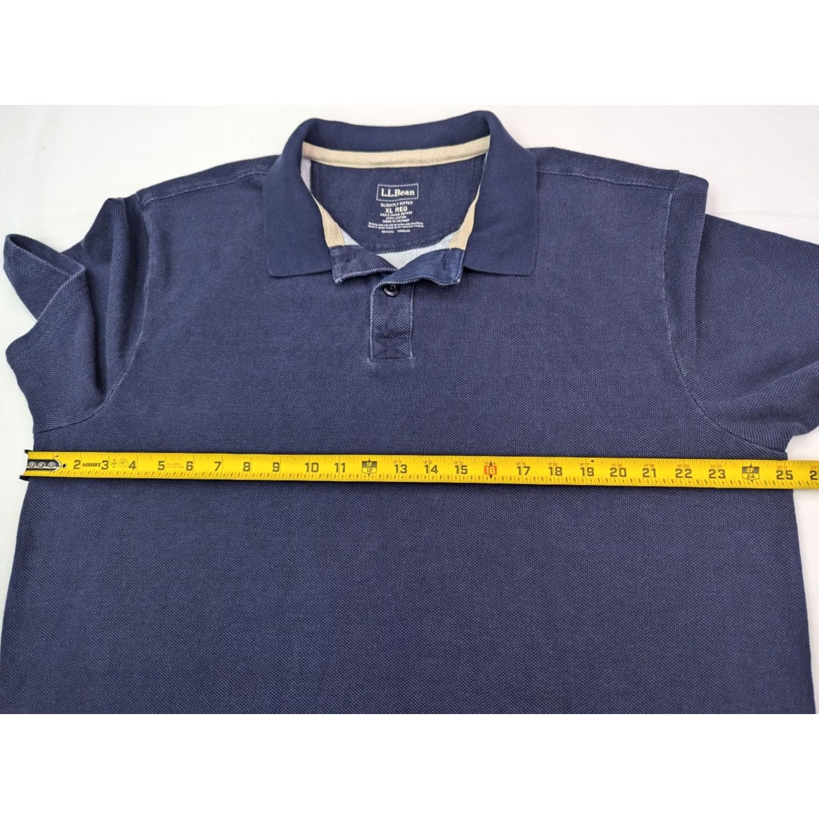 Vintage LL Bean Polo Shirt Men XL Reg Short Sleeve 100% Cotton Blue Polo Shirt Classic Preppy Shirt Size US XL / EU 56 / 4 - 6 Thumbnail