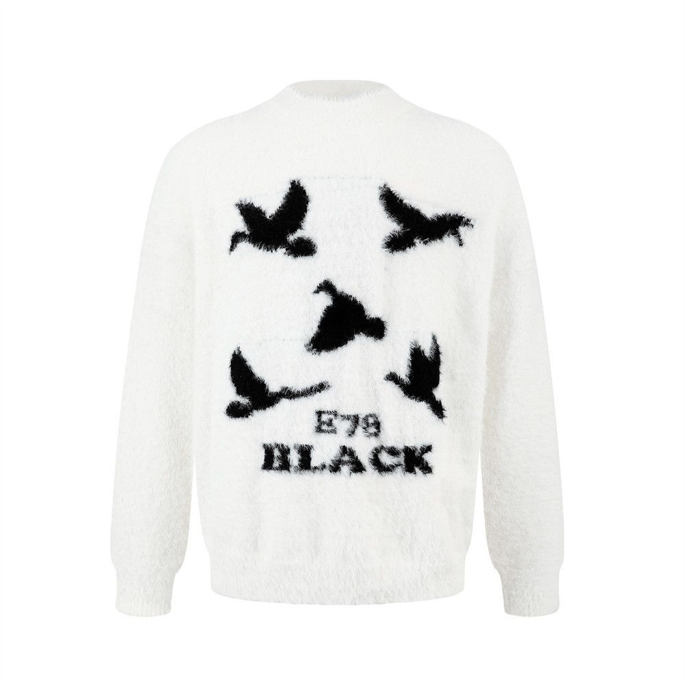 Vintage Men's loose casual butterfly jacquard sweater Size US M / EU 48-50 / 2 - 1 Thumbnail
