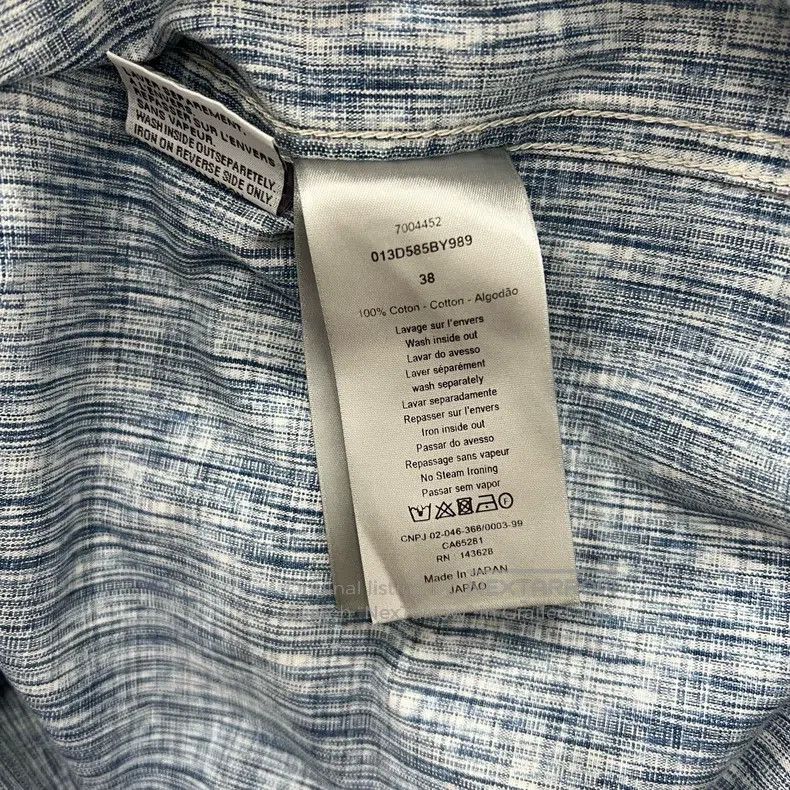 Dior Dior Size38 Old-fashioned denim shirt Size US XXS / EU 40 - 7 Thumbnail