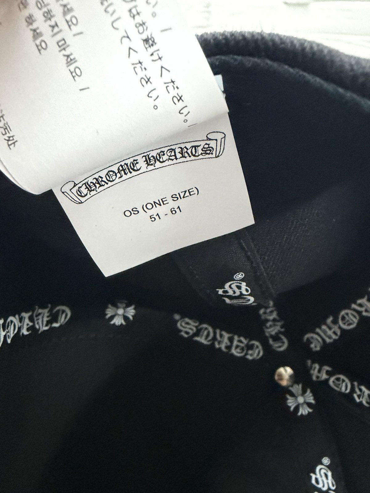 Chrome Hearts Chrome Hearts Eye Chart Hat Size ONE SIZE - 6 Thumbnail