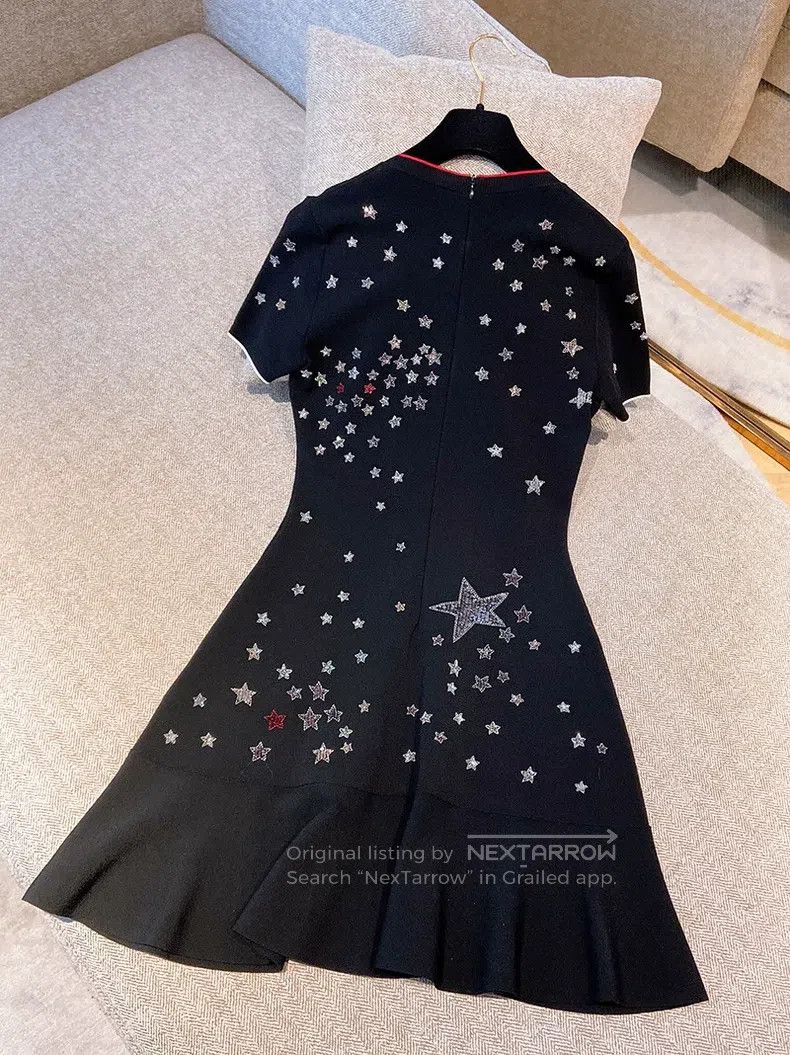 Valentino Valentino Beaded sequin cosmic star knit dress Size S / US 4 / IT 40 - 2 Thumbnail