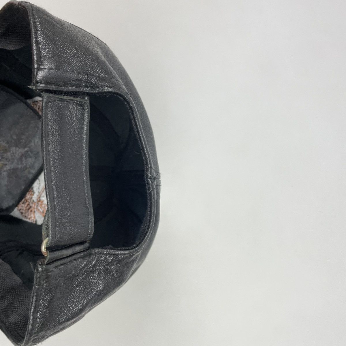 Vintage 1990's Vintage Harley Davidson USA Leather Hat Cap Eagle Size ONE SIZE - 8 Thumbnail
