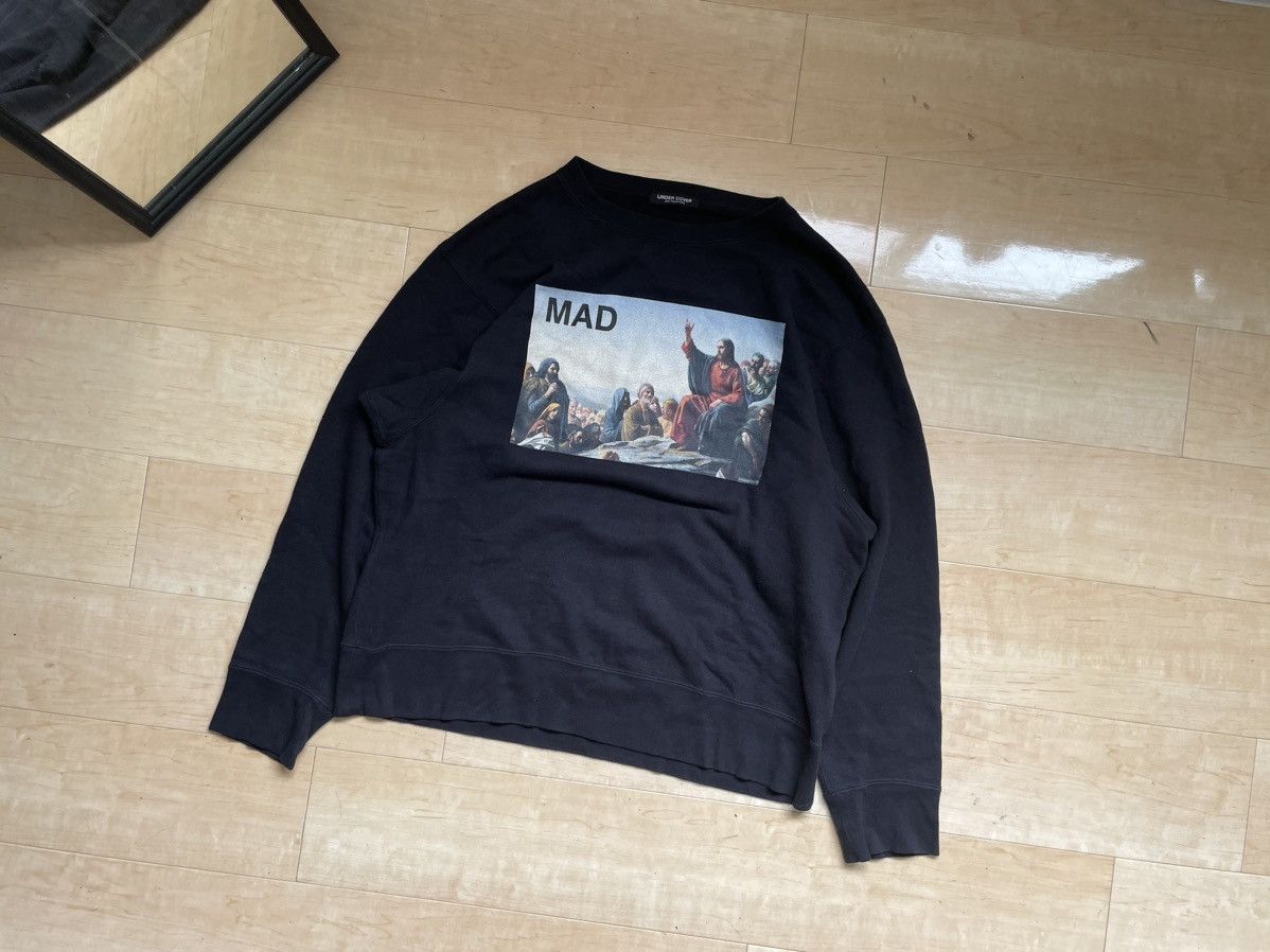 Jun Takahashi Undercover Mad Jesus Black Sweatshirt Size US M / EU 48-50 / 2 - 6 Thumbnail