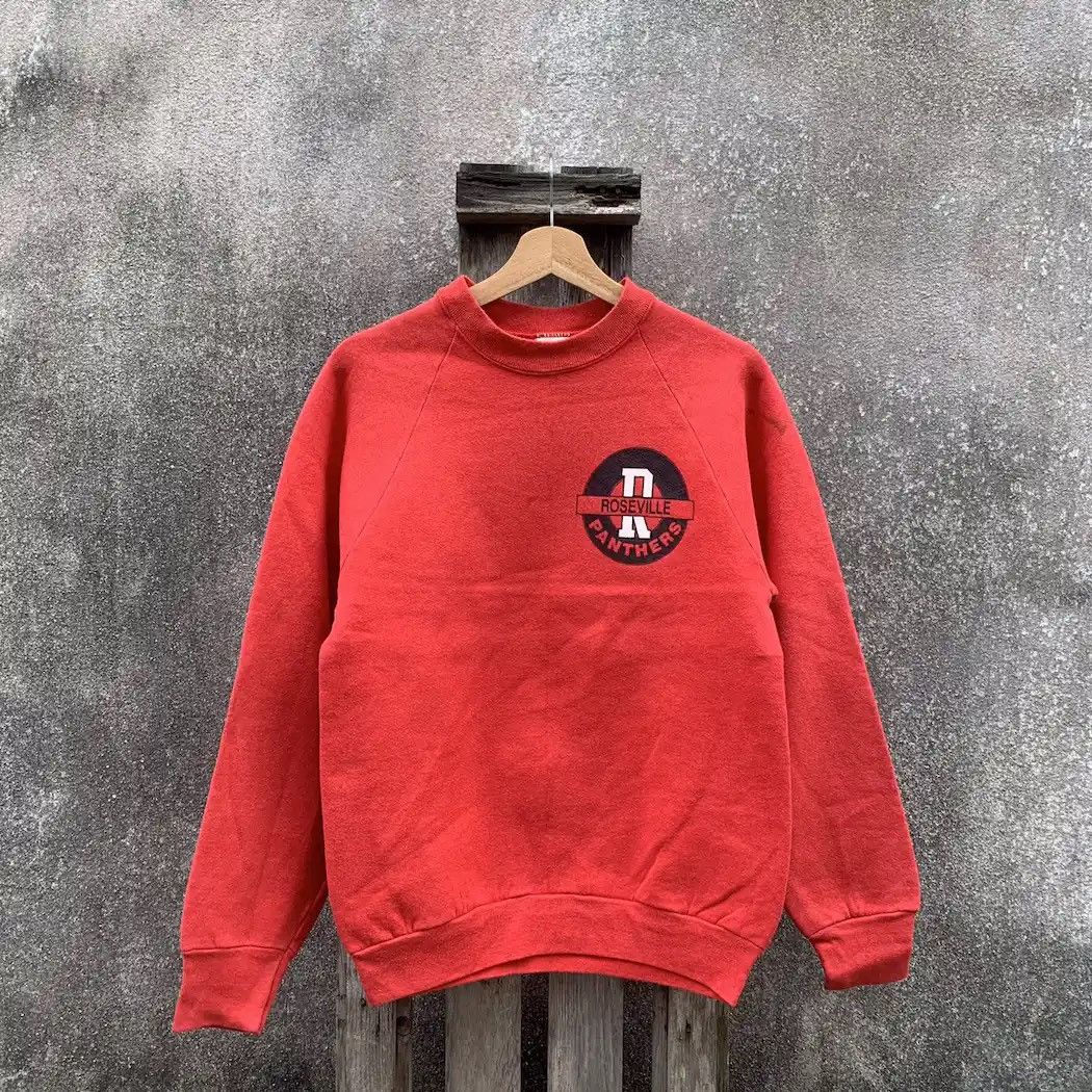 Fruit Of The Loom × Vintage 1990’s Vintage Roseville Crewneck Sweater Jumper Pullover Size US M / EU 48-50 / 2 - 2 Thumbnail