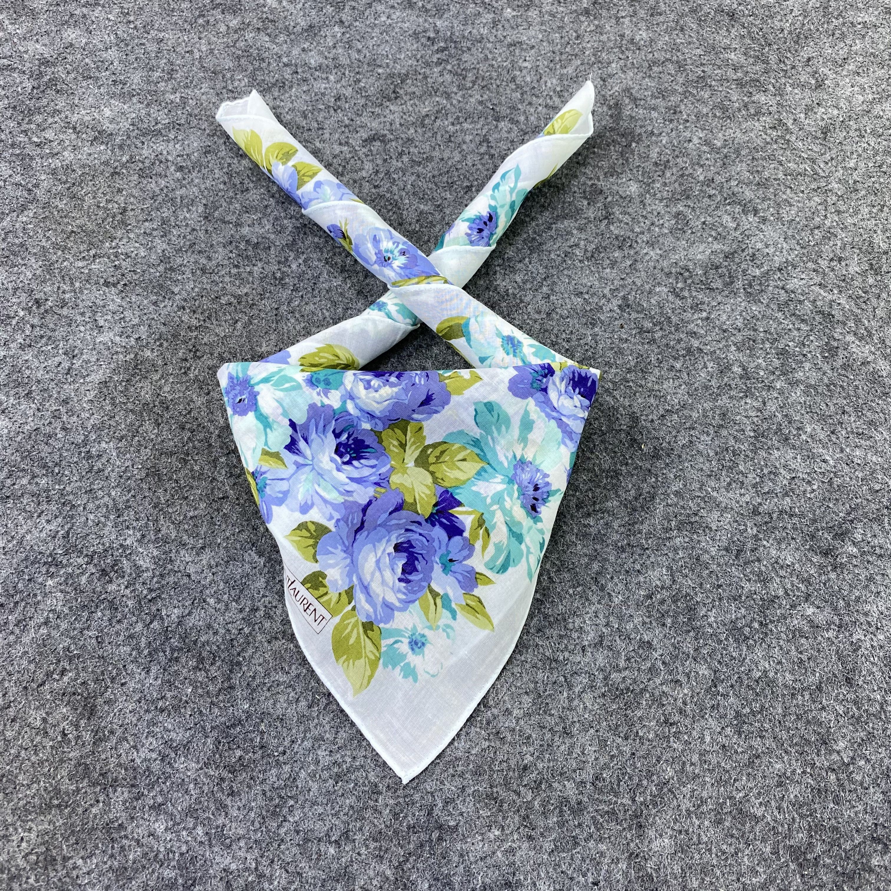 Yves Saint Laurent Yves Saint Laurent Handkerchief Neckerchief Bandana-B1934 Size ONE SIZE - 2 Thumbnail