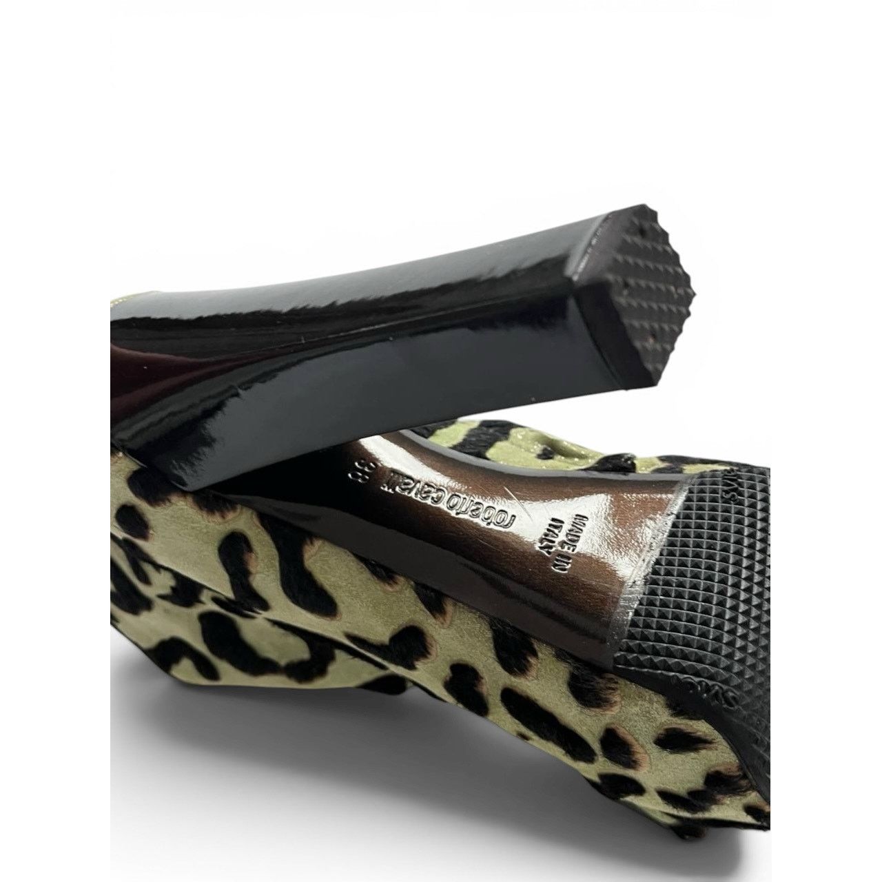 Roberto Cavalli Roberto Cavalli Leopard Pony Hair Platform Ankle Boots Size US 7 / IT 37 - 10 Thumbnail