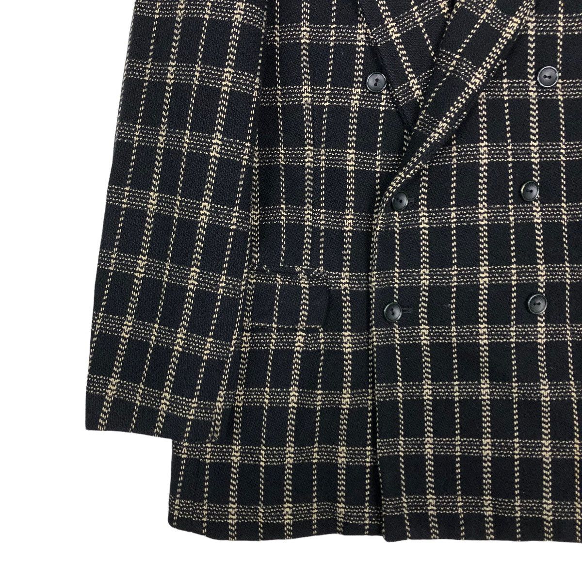 Yohji Yamamoto 🔥VINTAGE YOHJI YAMAMOTO Y’S DOUBLE BREAST JACKET TARTAN Size US S / EU 44-46 / 1 - 7 Thumbnail